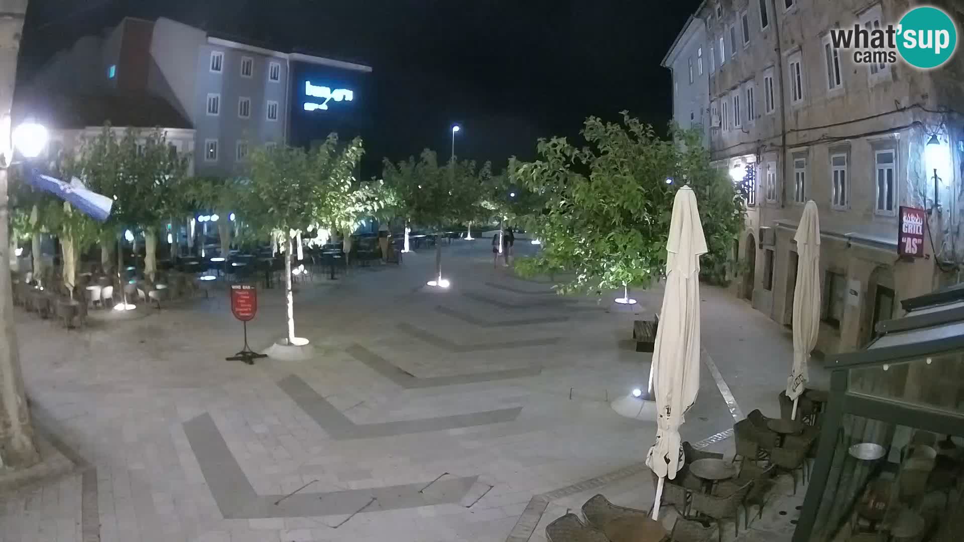 Centro della città di Senj – Piazza Pavlin – Live Cam Dalmazia