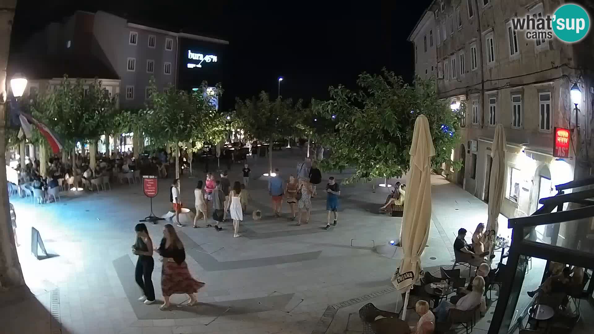 Center of Senj city – Pavlin square – Live Cam Dalmatia