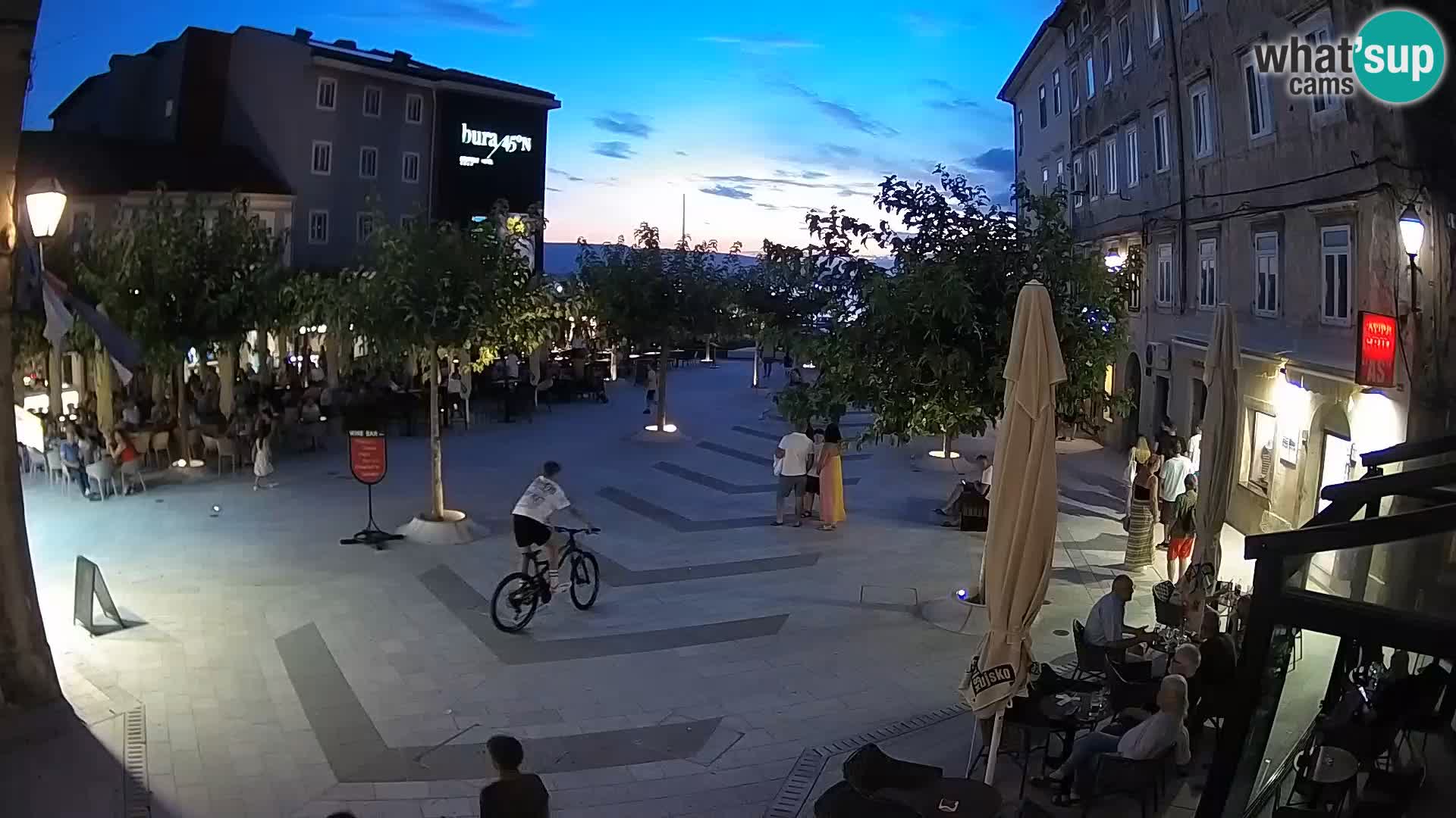 Center of Senj city – Pavlin square – Live Cam Dalmatia