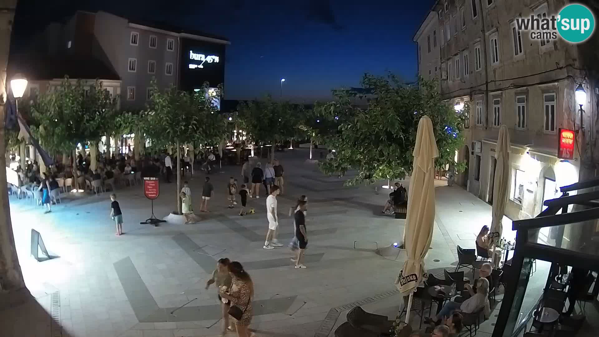 Centre de la ville de Senj – Place Pavlin – Live Cam Dalmatie