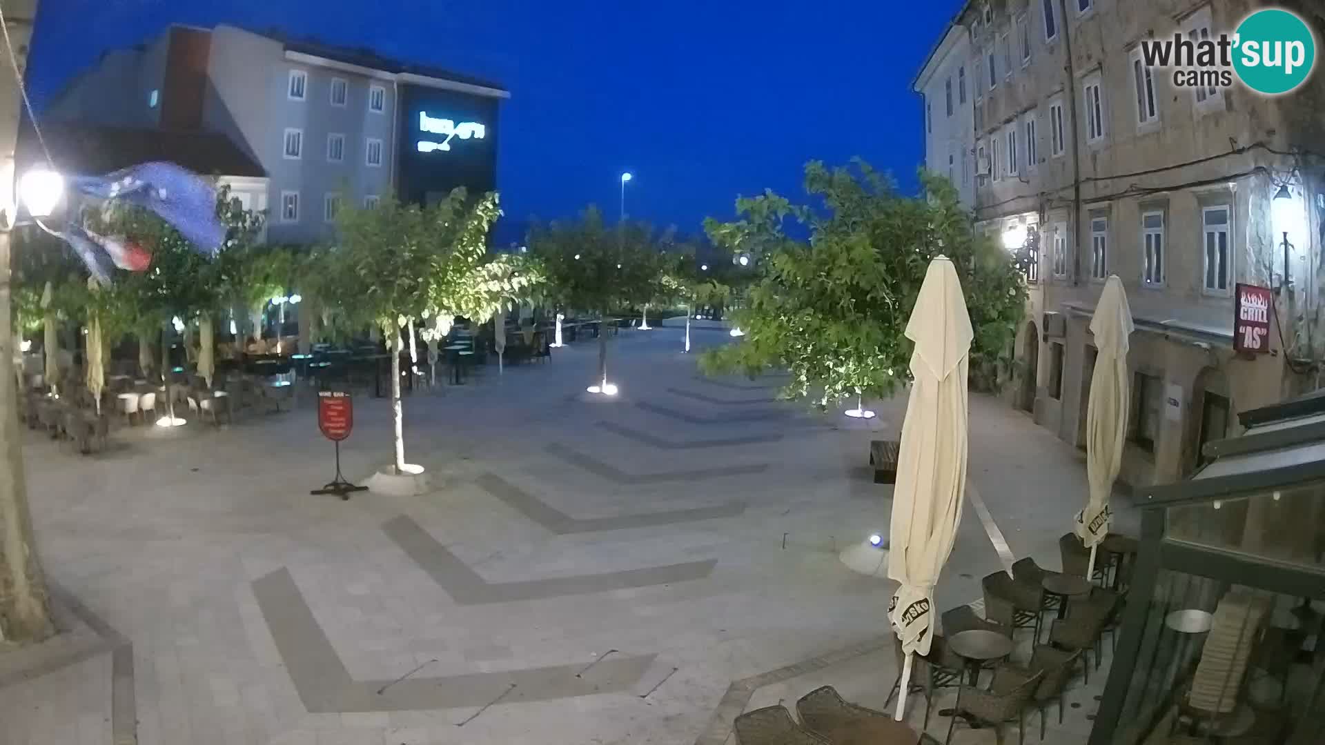 Centro della città di Senj – Piazza Pavlin – Live Cam Dalmazia