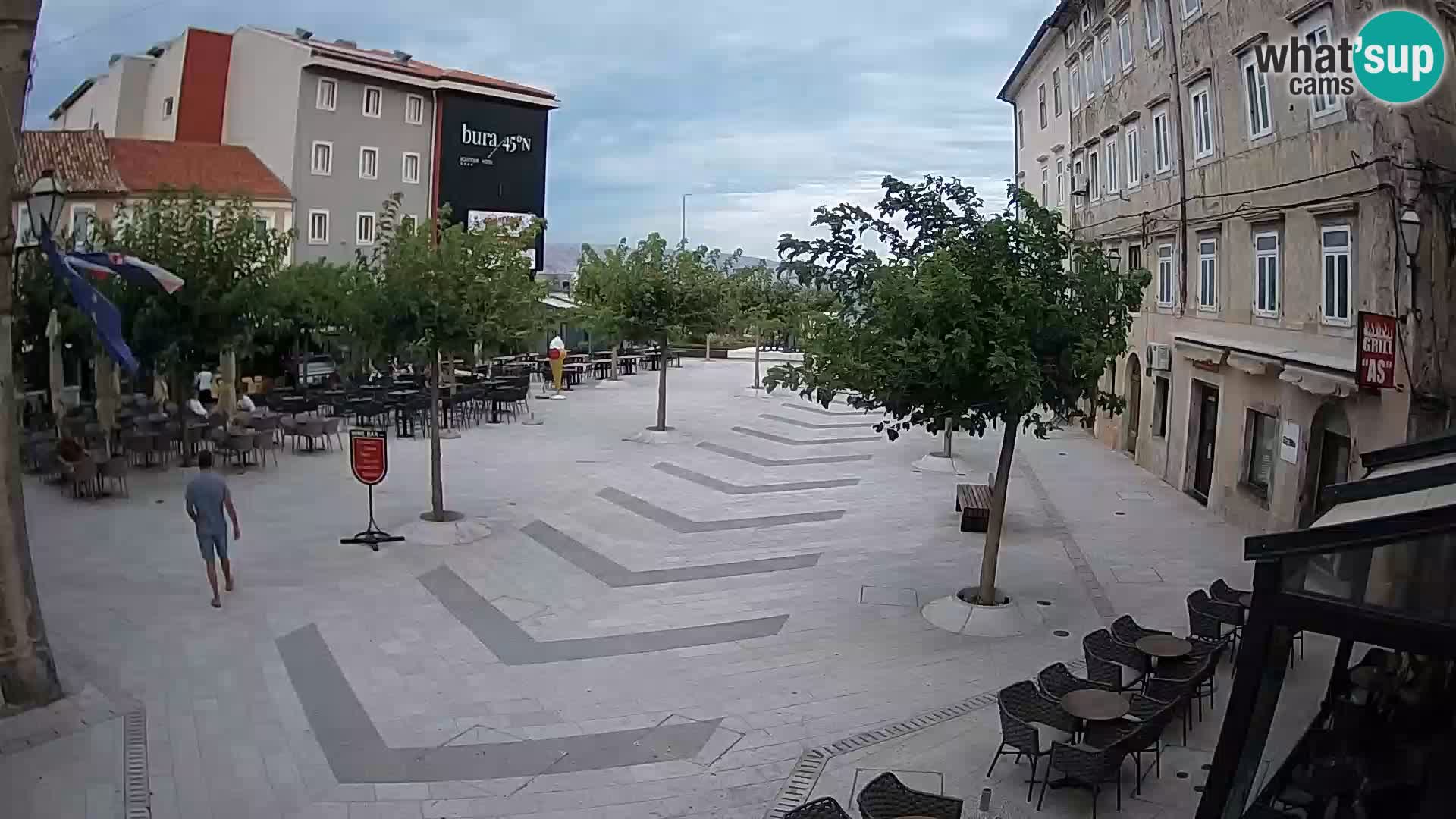 Centre de la ville de Senj – Place Pavlin – Live Cam Dalmatie