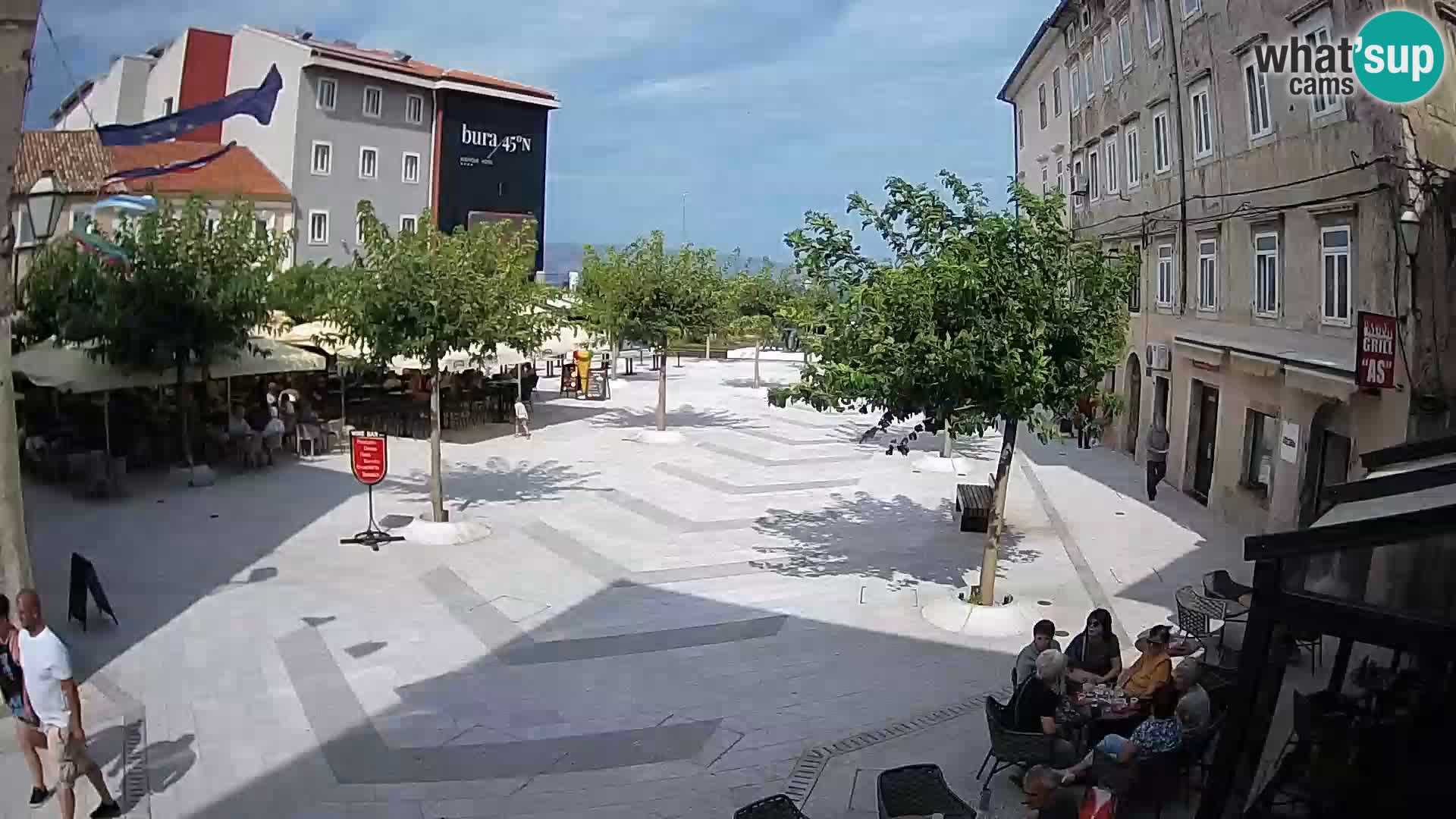 Center of Senj city – Pavlin square – Live Cam Dalmatia