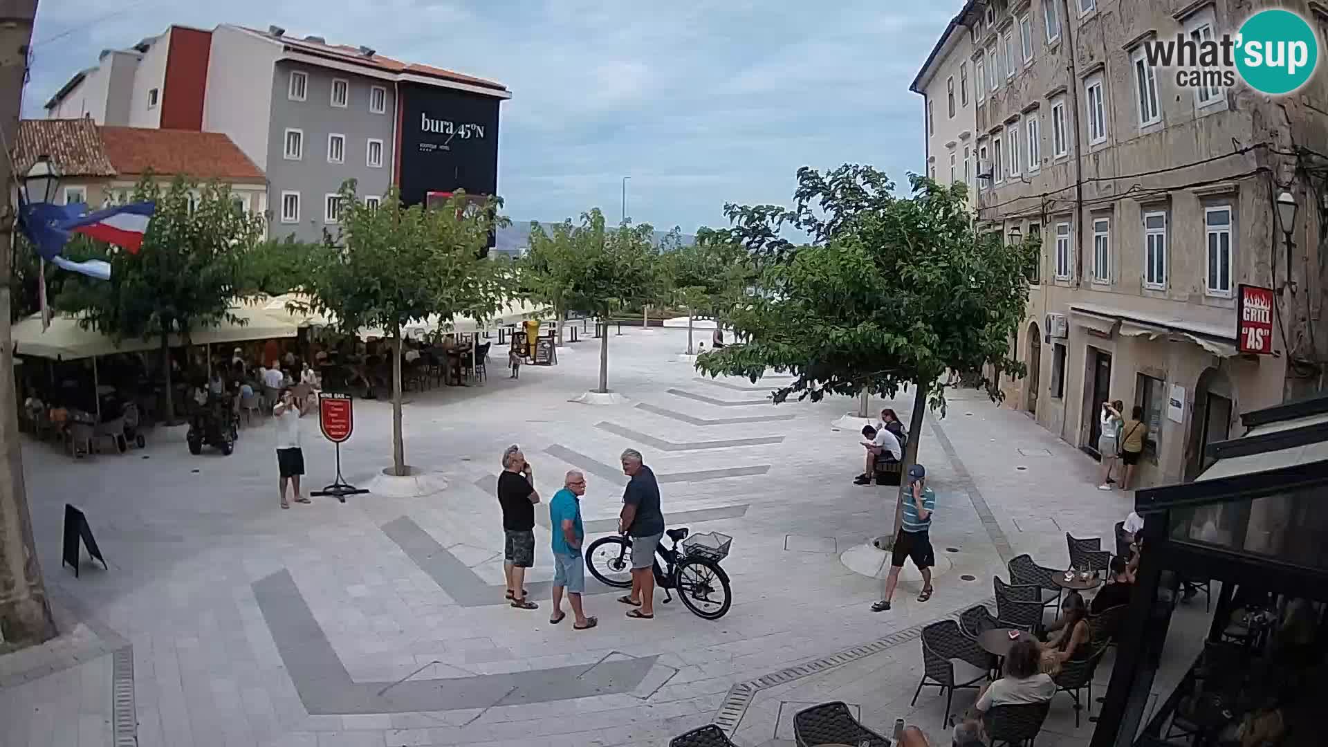 Centro della città di Senj – Piazza Pavlin – Live Cam Dalmazia