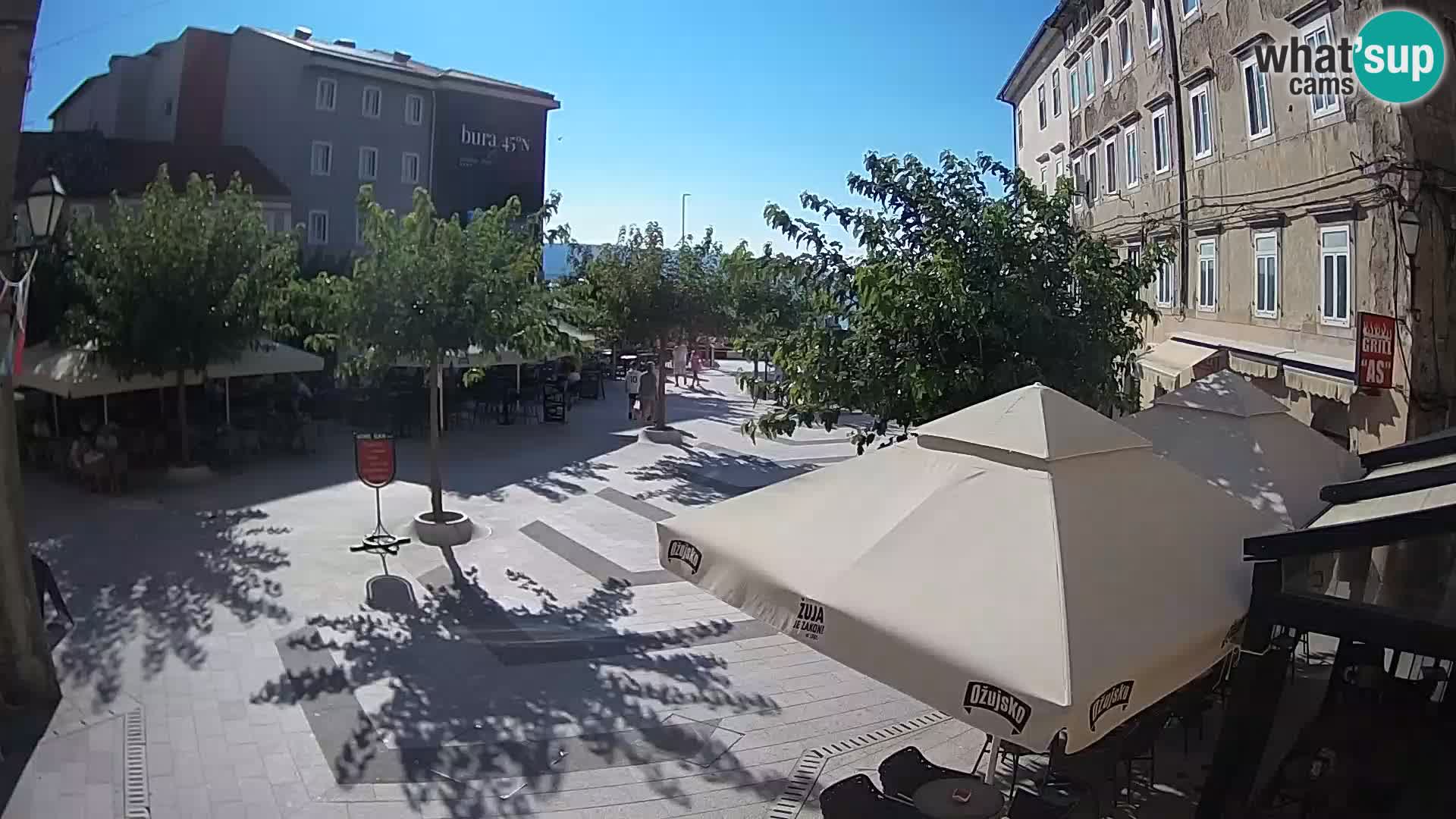 Center of Senj city – Pavlin square – Live Cam Dalmatia