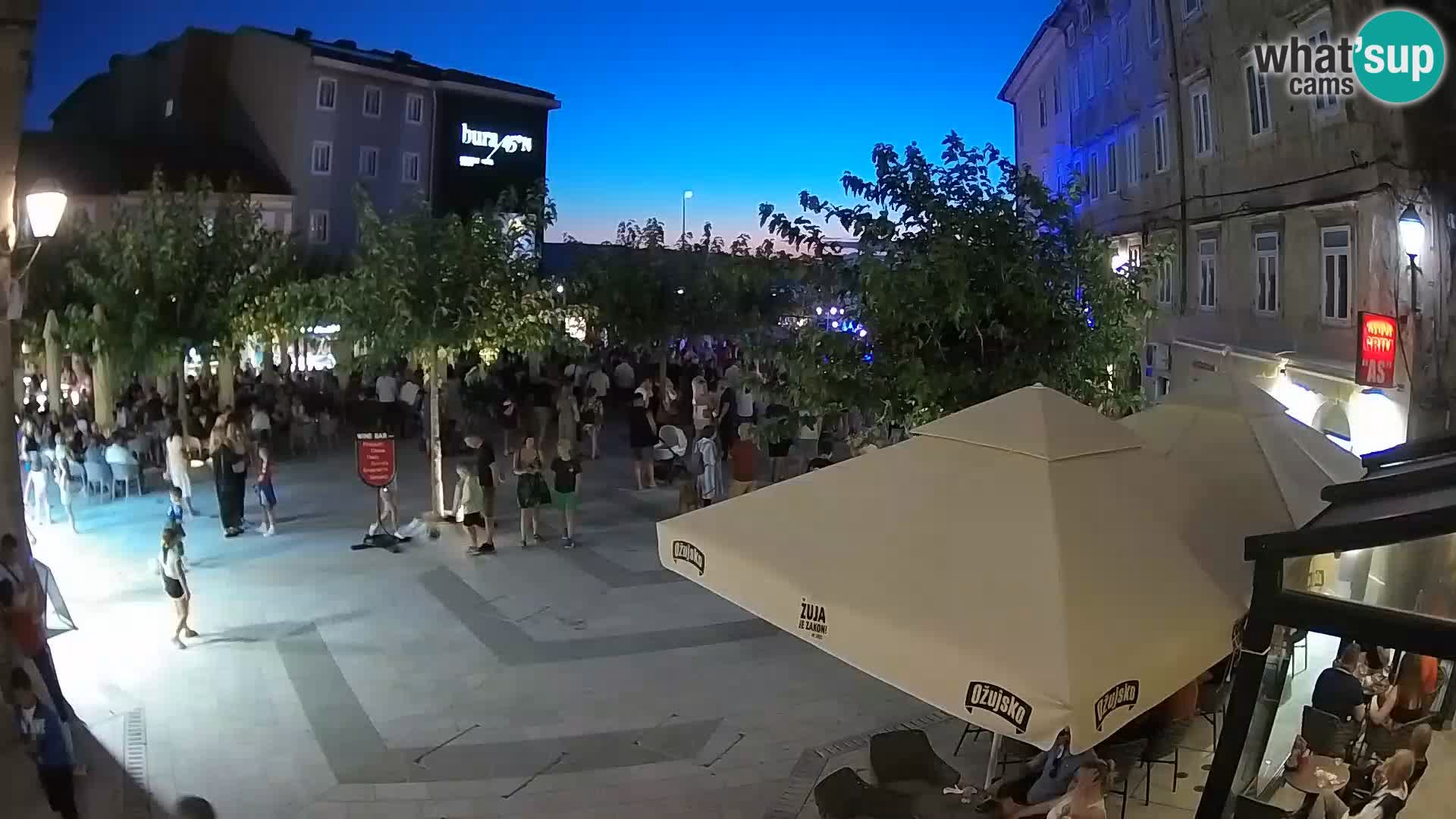 Centro della città di Senj – Piazza Pavlin – Live Cam Dalmazia