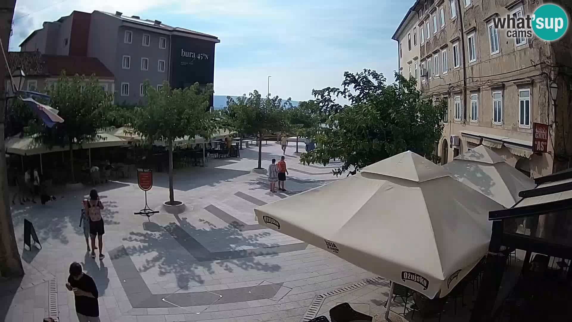 Center of Senj city – Pavlin square – Live Cam Dalmatia