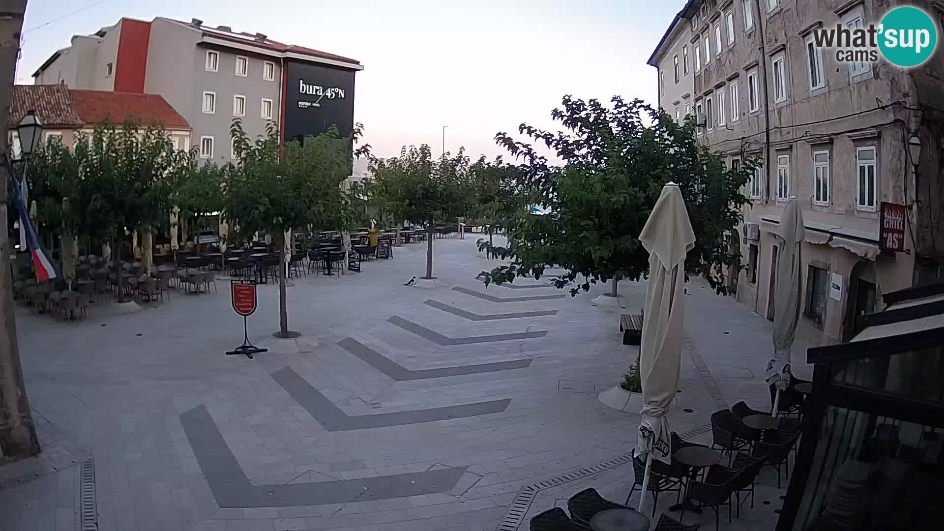 Centre de la ville de Senj – Place Pavlin – Live Cam Dalmatie
