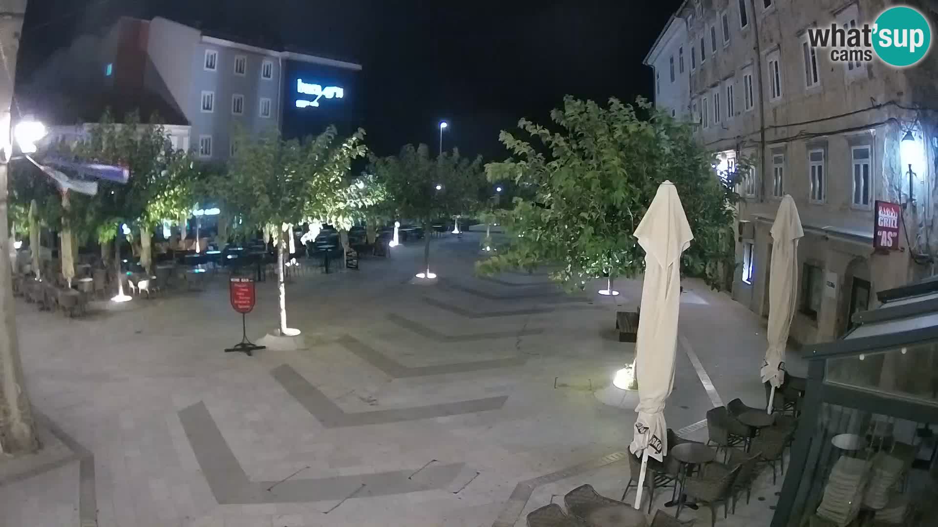 Centro della città di Senj – Piazza Pavlin – Live Cam Dalmazia