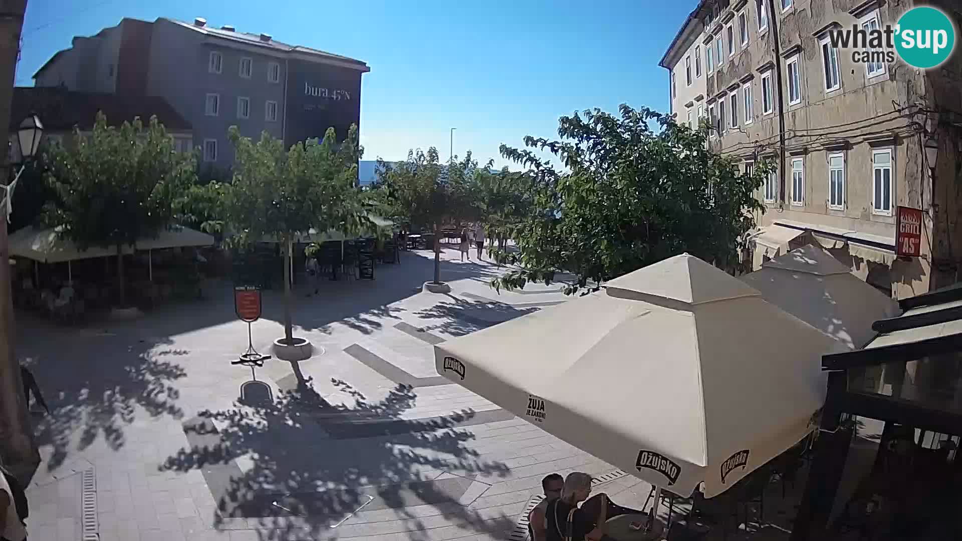 Centre de la ville de Senj – Place Pavlin – Live Cam Dalmatie