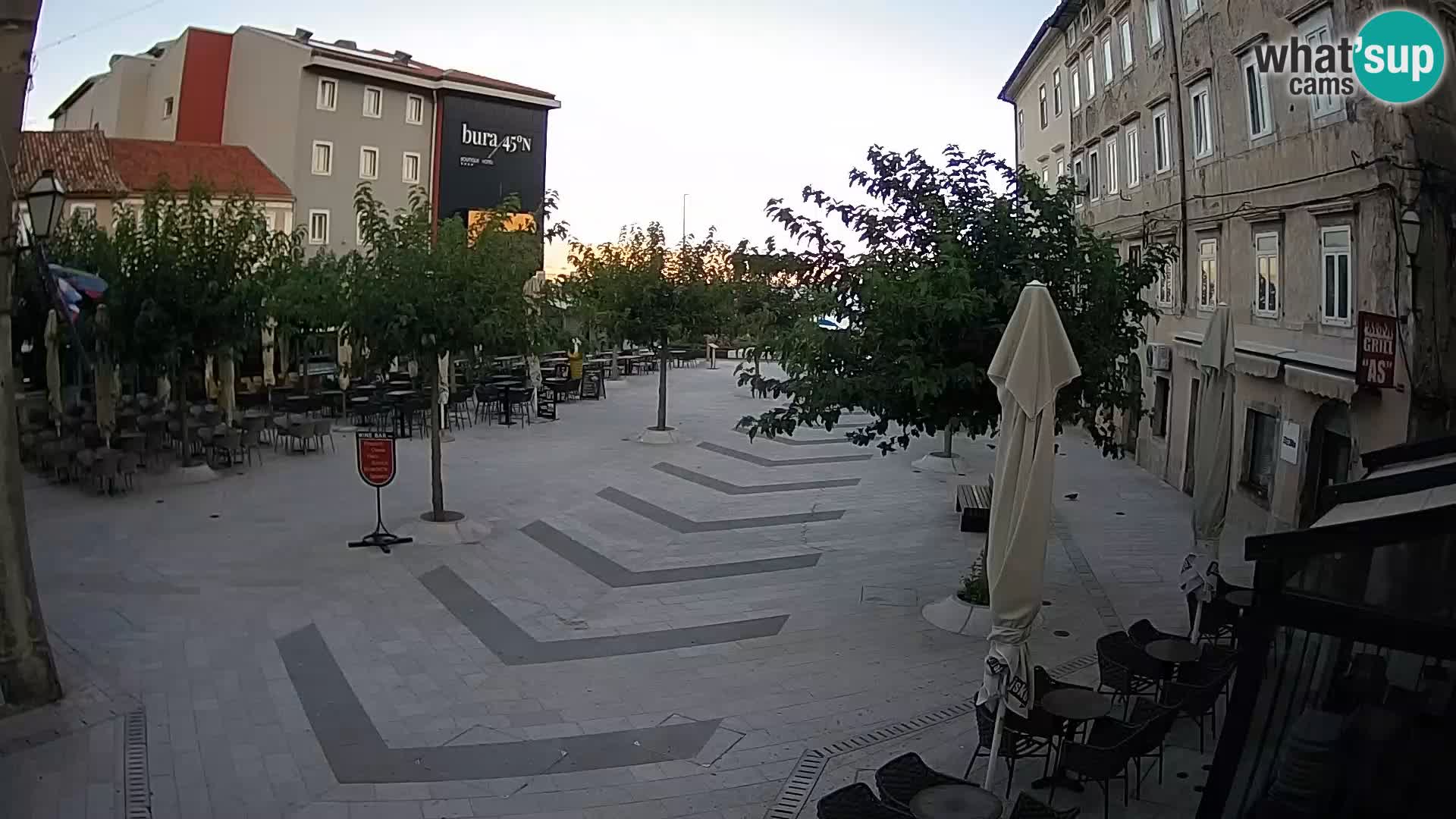 Center of Senj city – Pavlin square – Live Cam Dalmatia