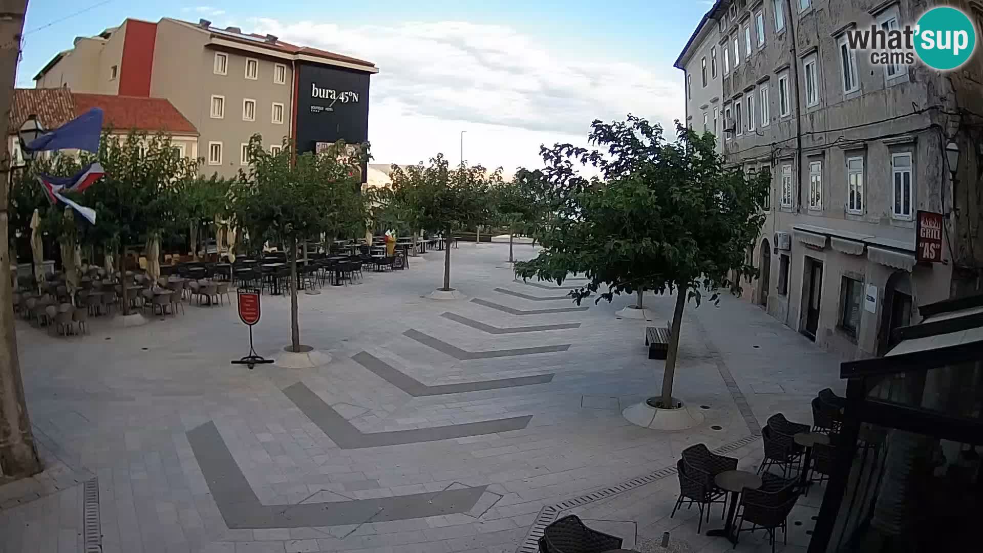 Center of Senj city – Pavlin square – Live Cam Dalmatia