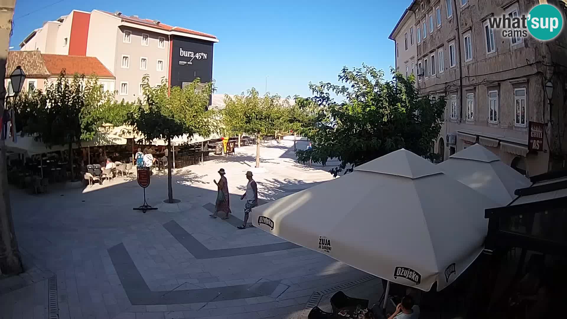Centro della città di Senj – Piazza Pavlin – Live Cam Dalmazia