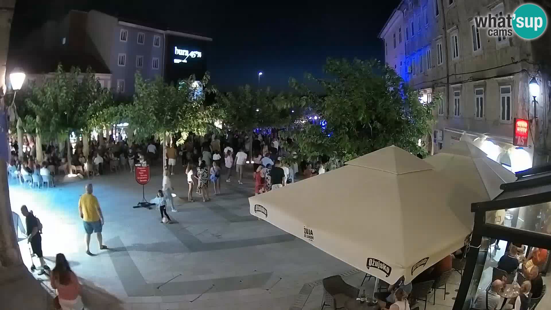 Centre de la ville de Senj – Place Pavlin – Live Cam Dalmatie