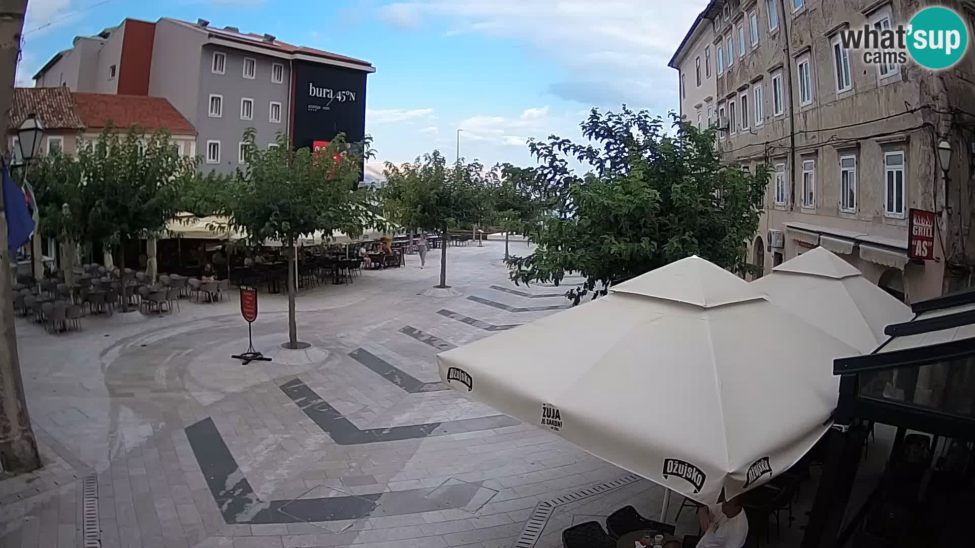 Centro della città di Senj – Piazza Pavlin – Live Cam Dalmazia