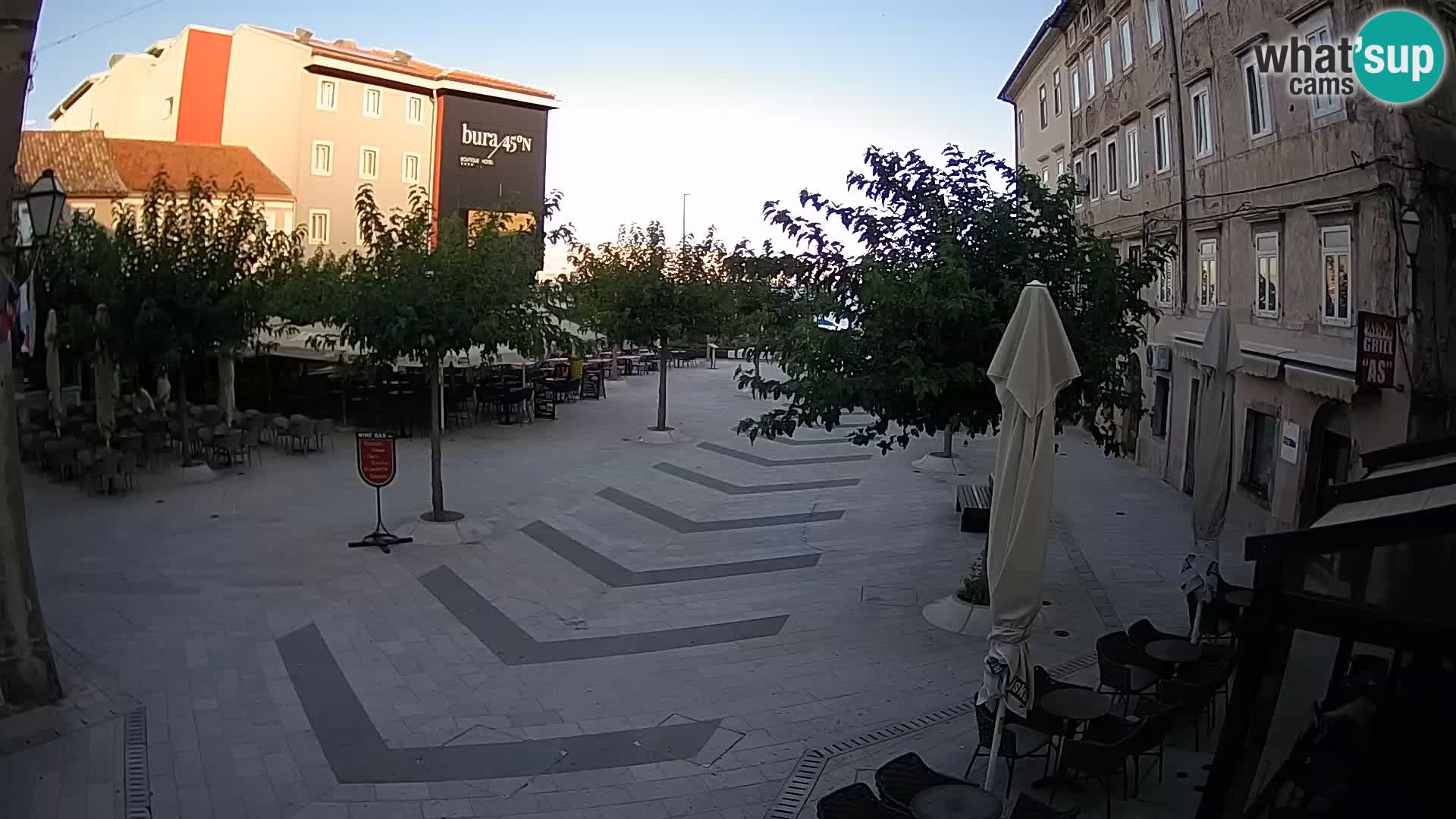 Center of Senj city – Pavlin square – Live Cam Dalmatia