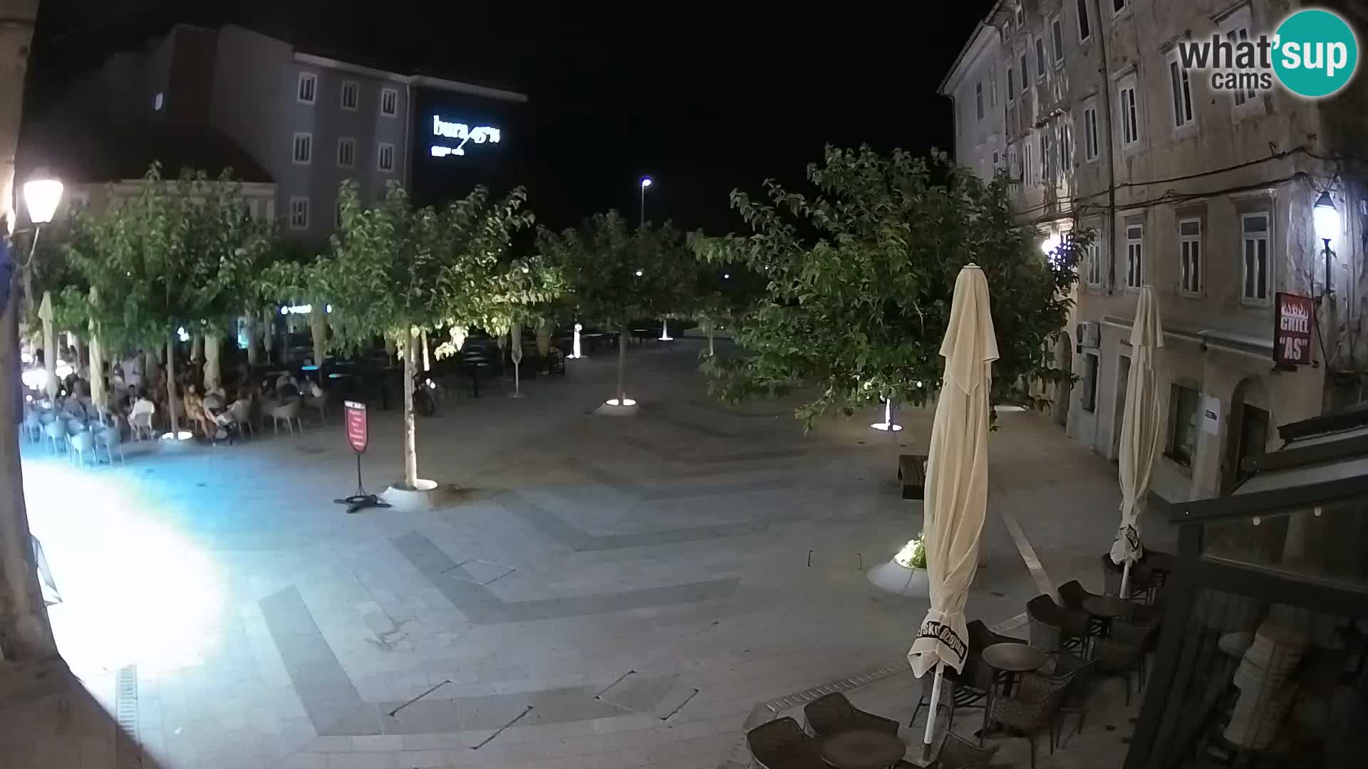 Centro della città di Senj – Piazza Pavlin – Live Cam Dalmazia