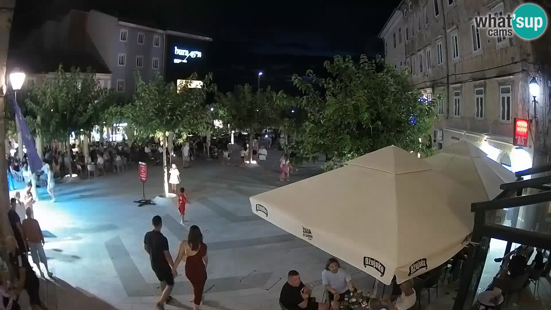 Center of Senj city – Pavlin square – Live Cam Dalmatia