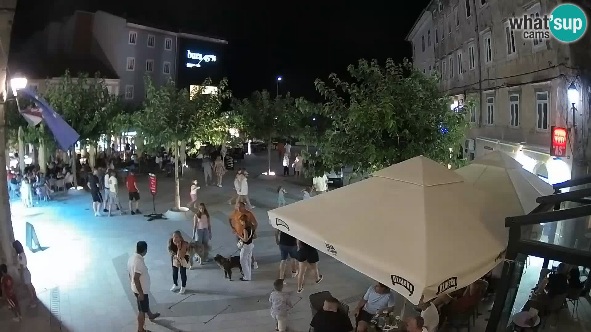 Center of Senj city – Pavlin square – Live Cam Dalmatia