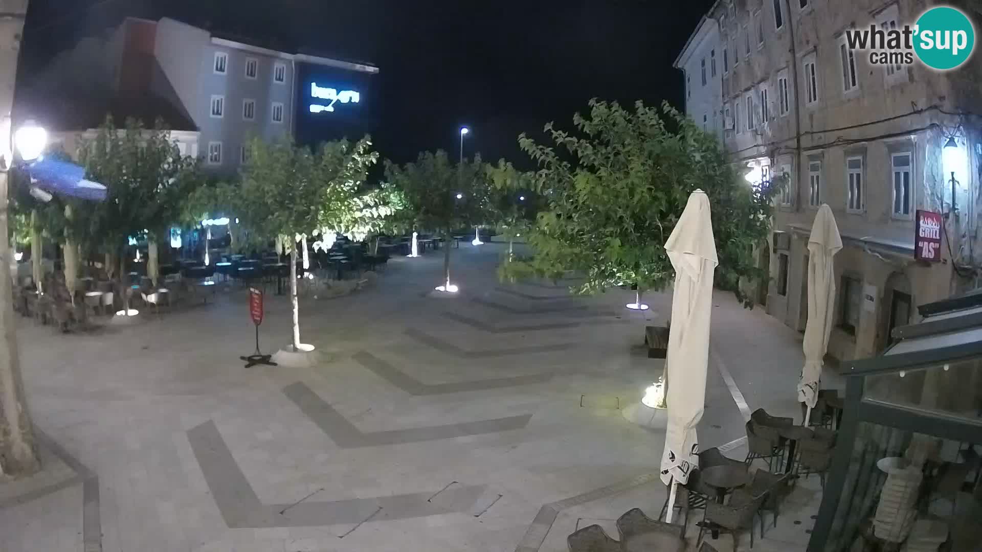 Center of Senj city – Pavlin square – Live Cam Dalmatia