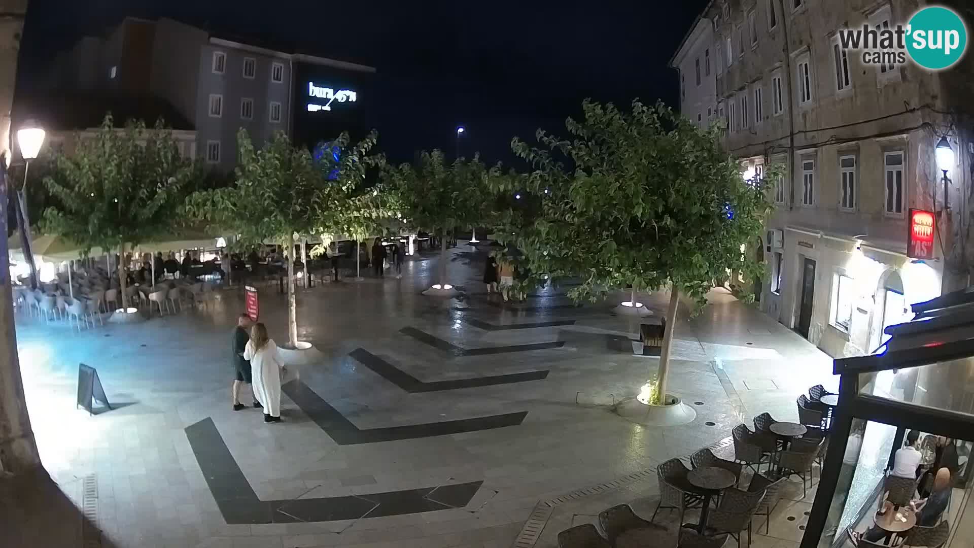 Centro della città di Senj – Piazza Pavlin – Live Cam Dalmazia