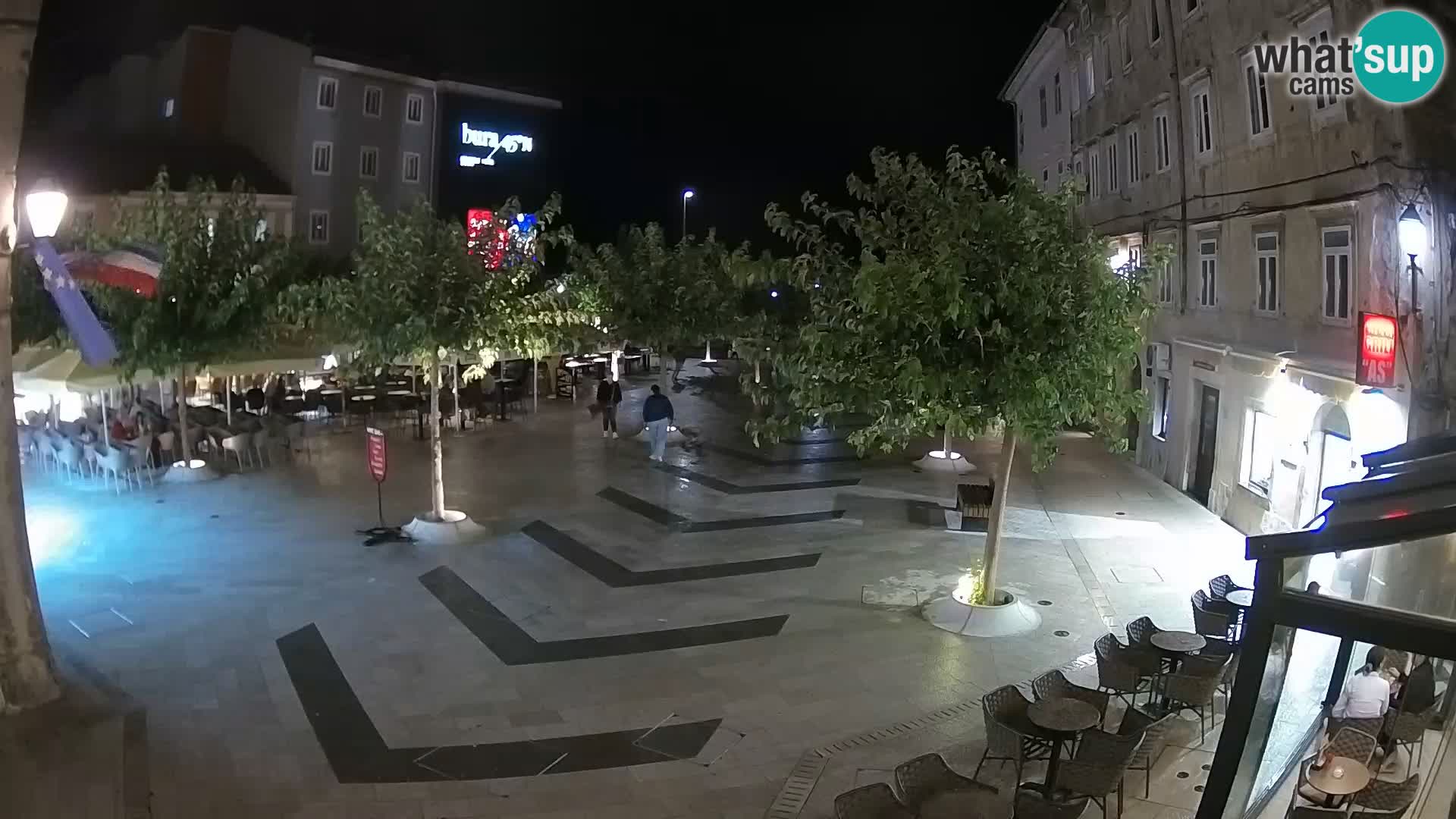 Centro della città di Senj – Piazza Pavlin – Live Cam Dalmazia
