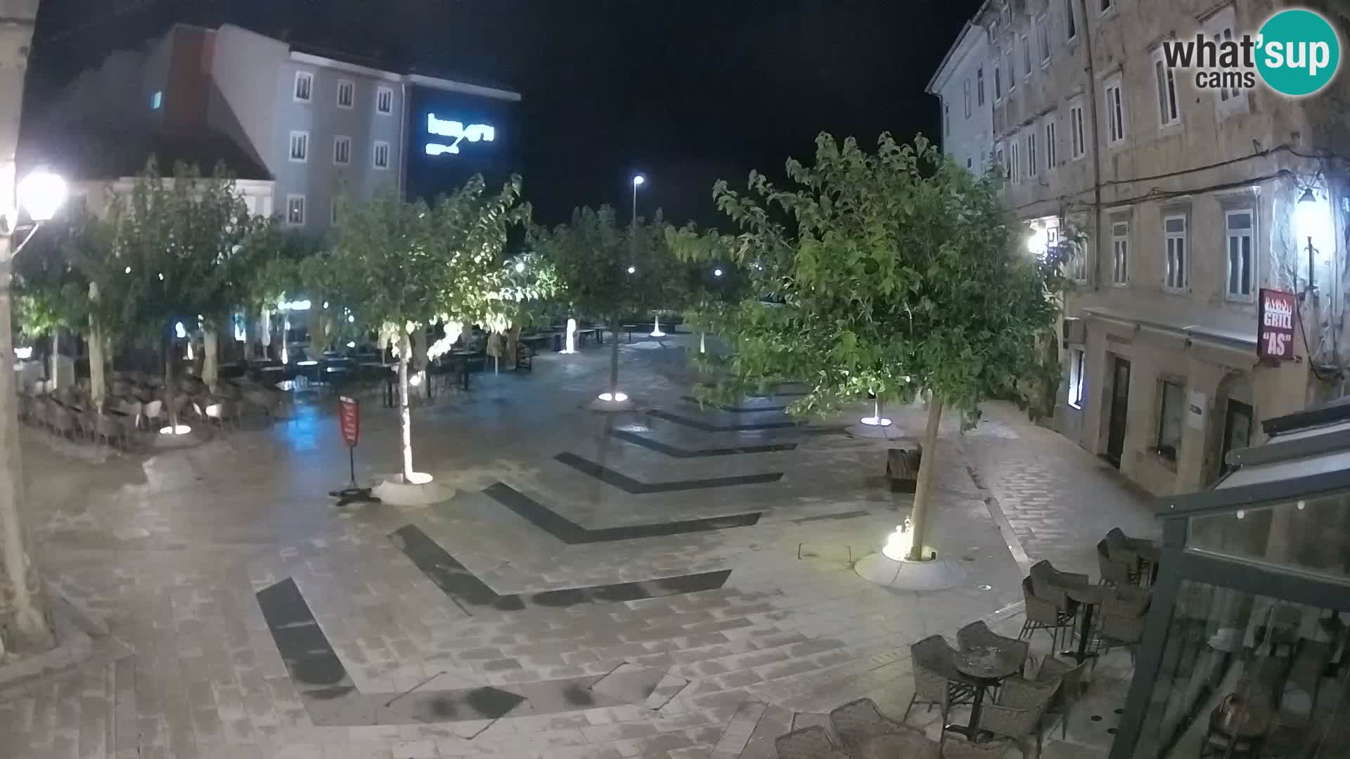 Centro della città di Senj – Piazza Pavlin – Live Cam Dalmazia