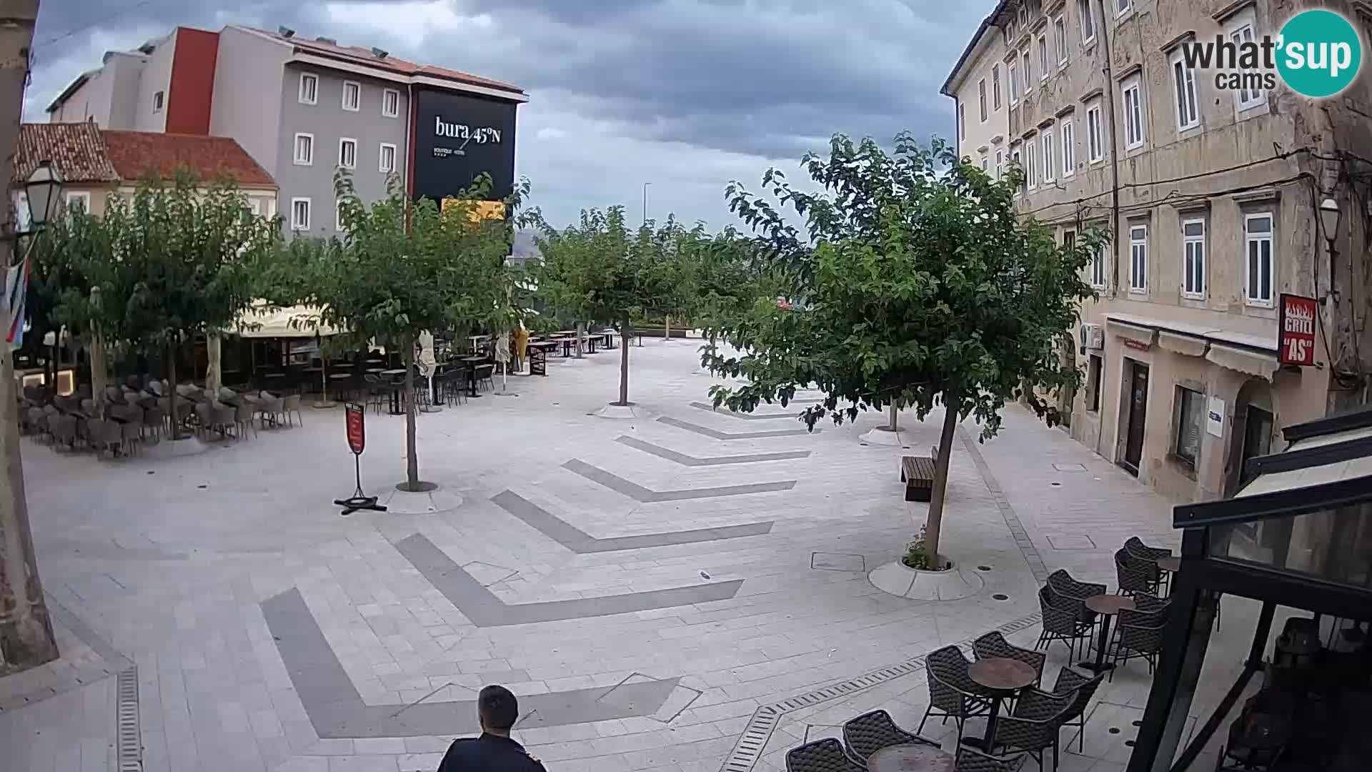 Centro della città di Senj – Piazza Pavlin – Live Cam Dalmazia
