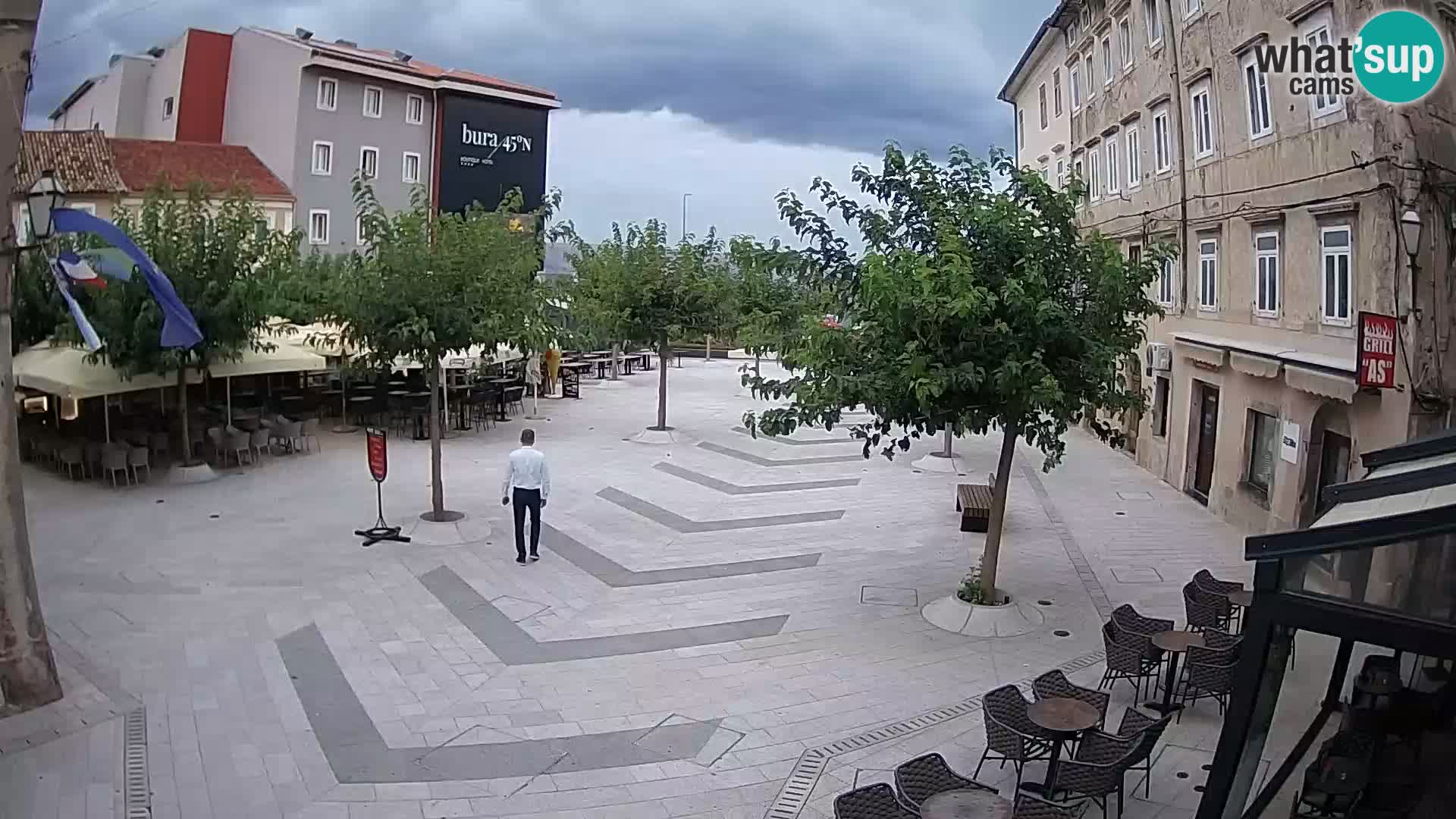 Centro della città di Senj – Piazza Pavlin – Live Cam Dalmazia
