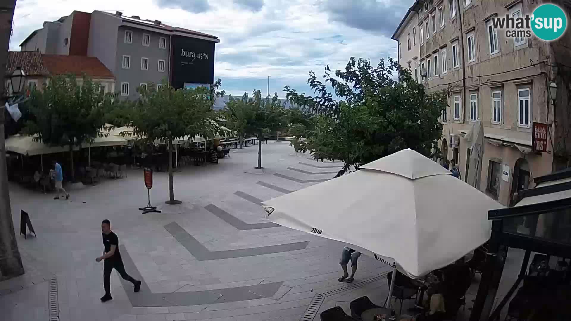 Center of Senj city – Pavlin square – Live Cam Dalmatia