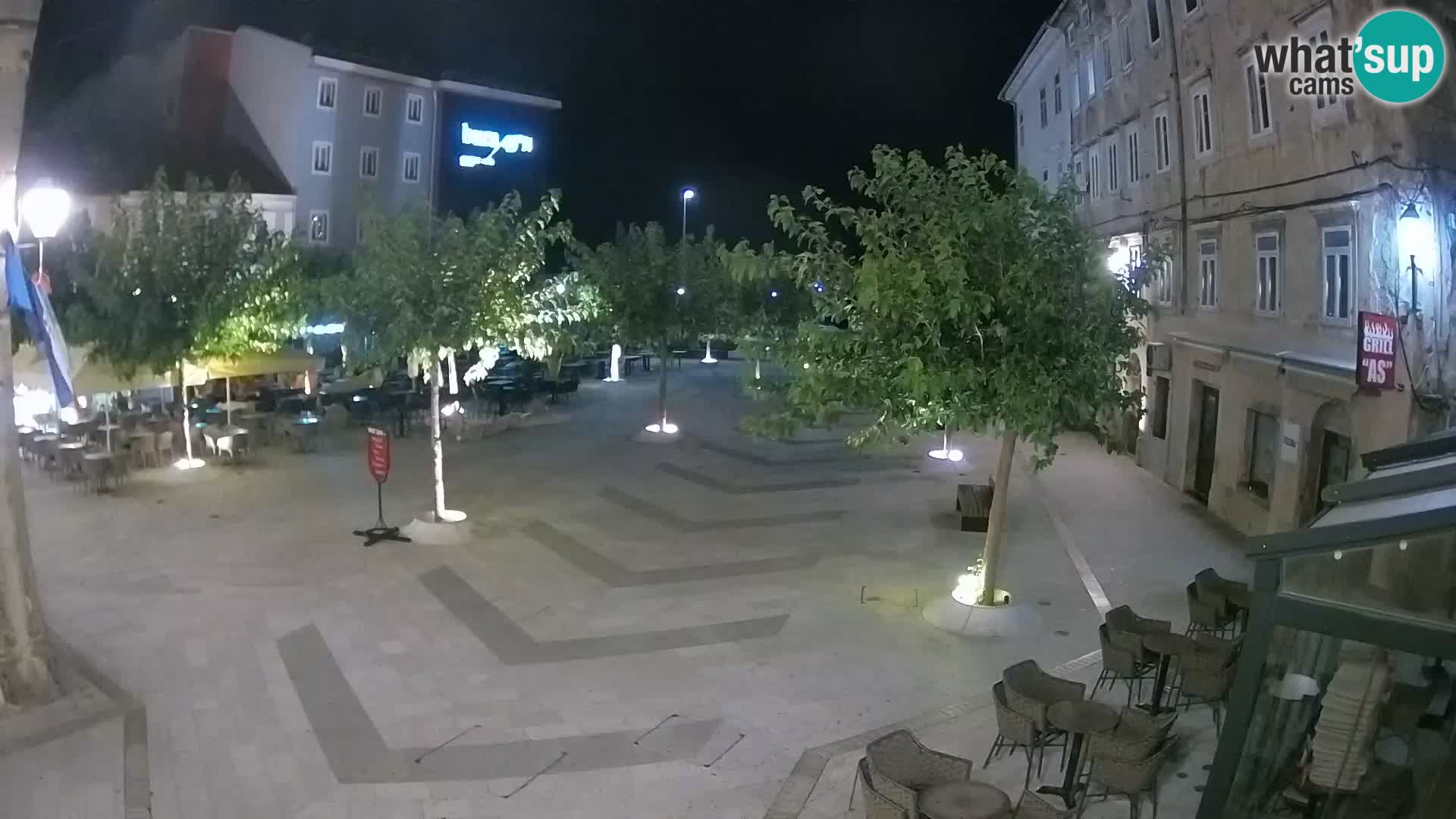Center of Senj city – Pavlin square – Live Cam Dalmatia