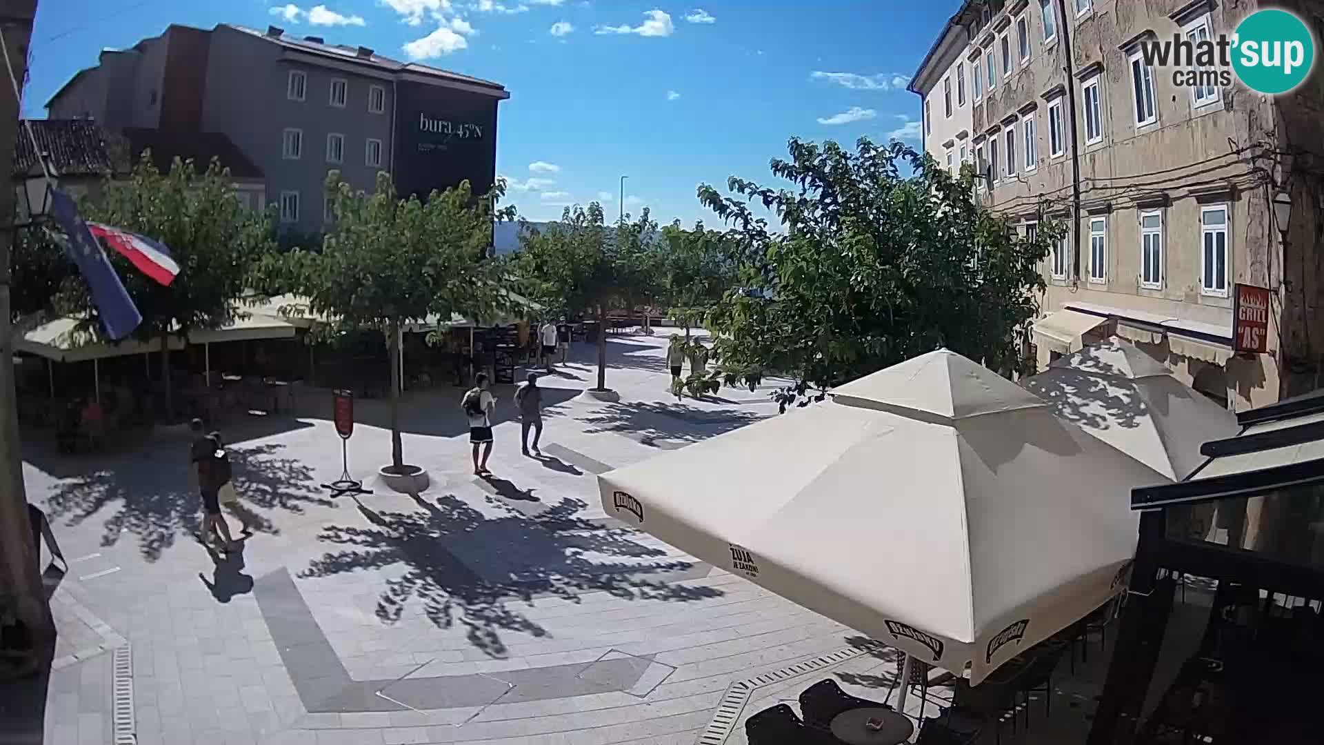 Center of Senj city – Pavlin square – Live Cam Dalmatia