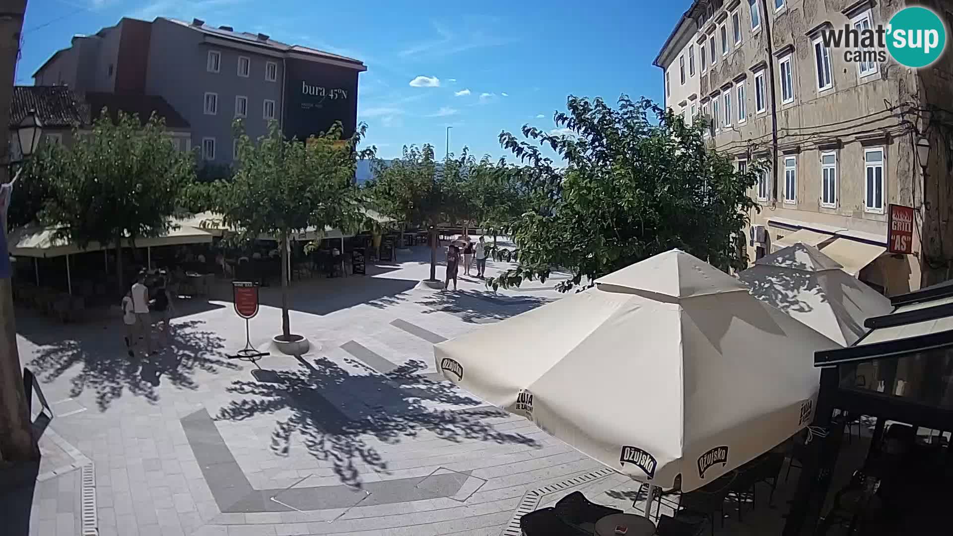 Center of Senj city – Pavlin square – Live Cam Dalmatia