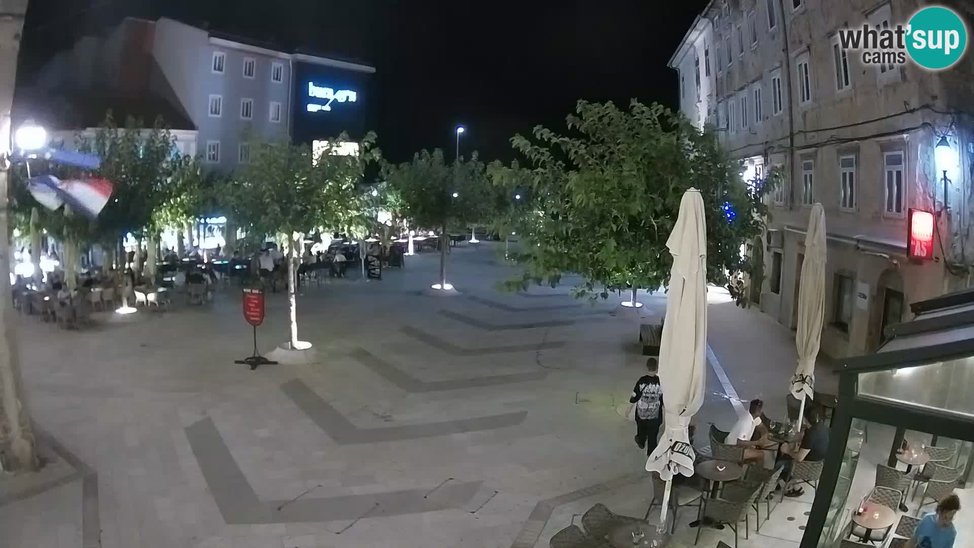 Center of Senj city – Pavlin square – Live Cam Dalmatia