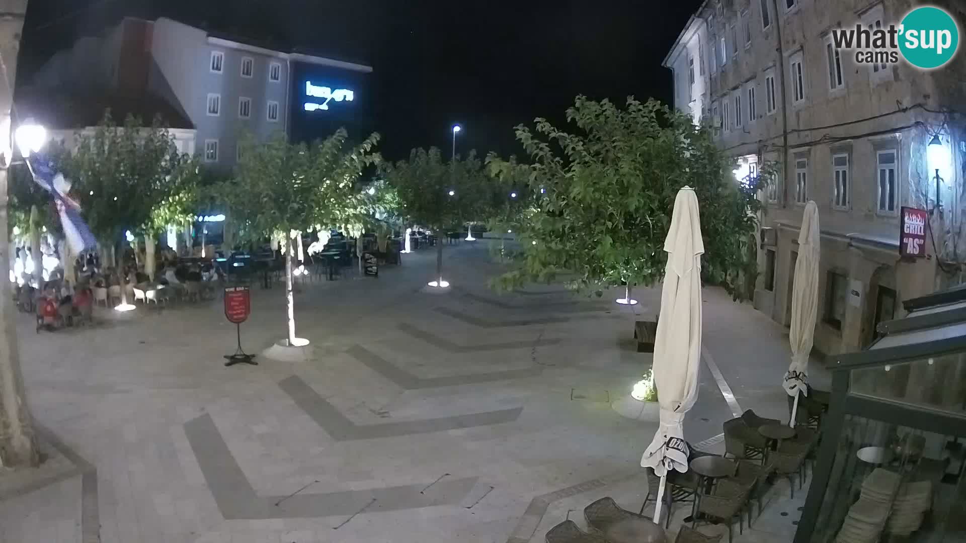 Center of Senj city – Pavlin square – Live Cam Dalmatia