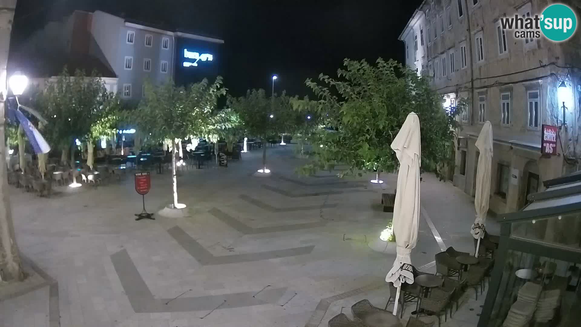 Zentrum der Stadt Senj – Pavlin platz – Live Cam Dalmatia