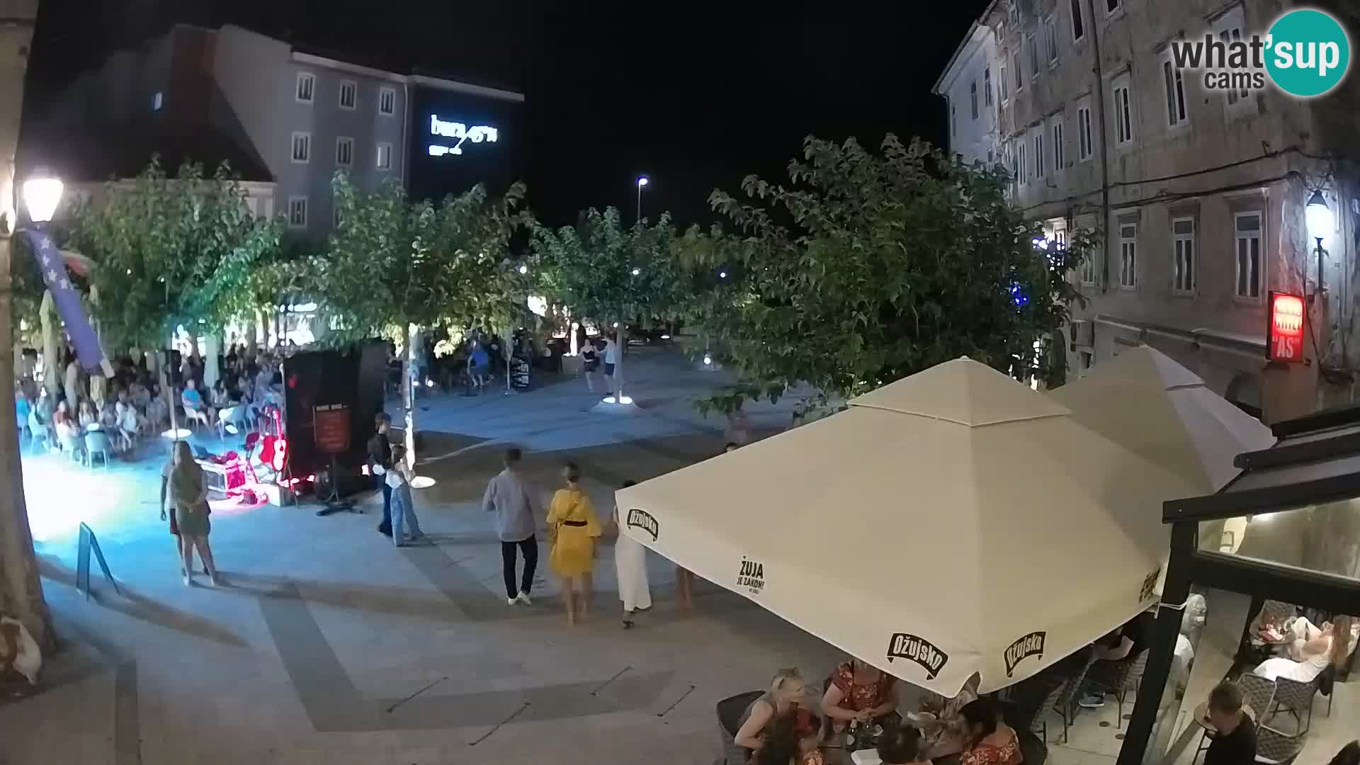 Center of Senj city – Pavlin square – Live Cam Dalmatia