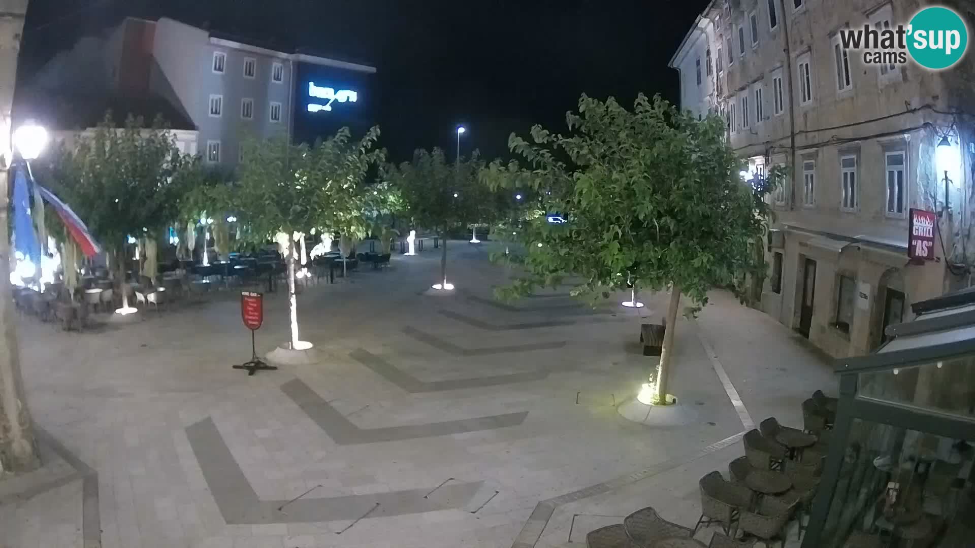Centre de la ville de Senj – Place Pavlin – Live Cam Dalmatie