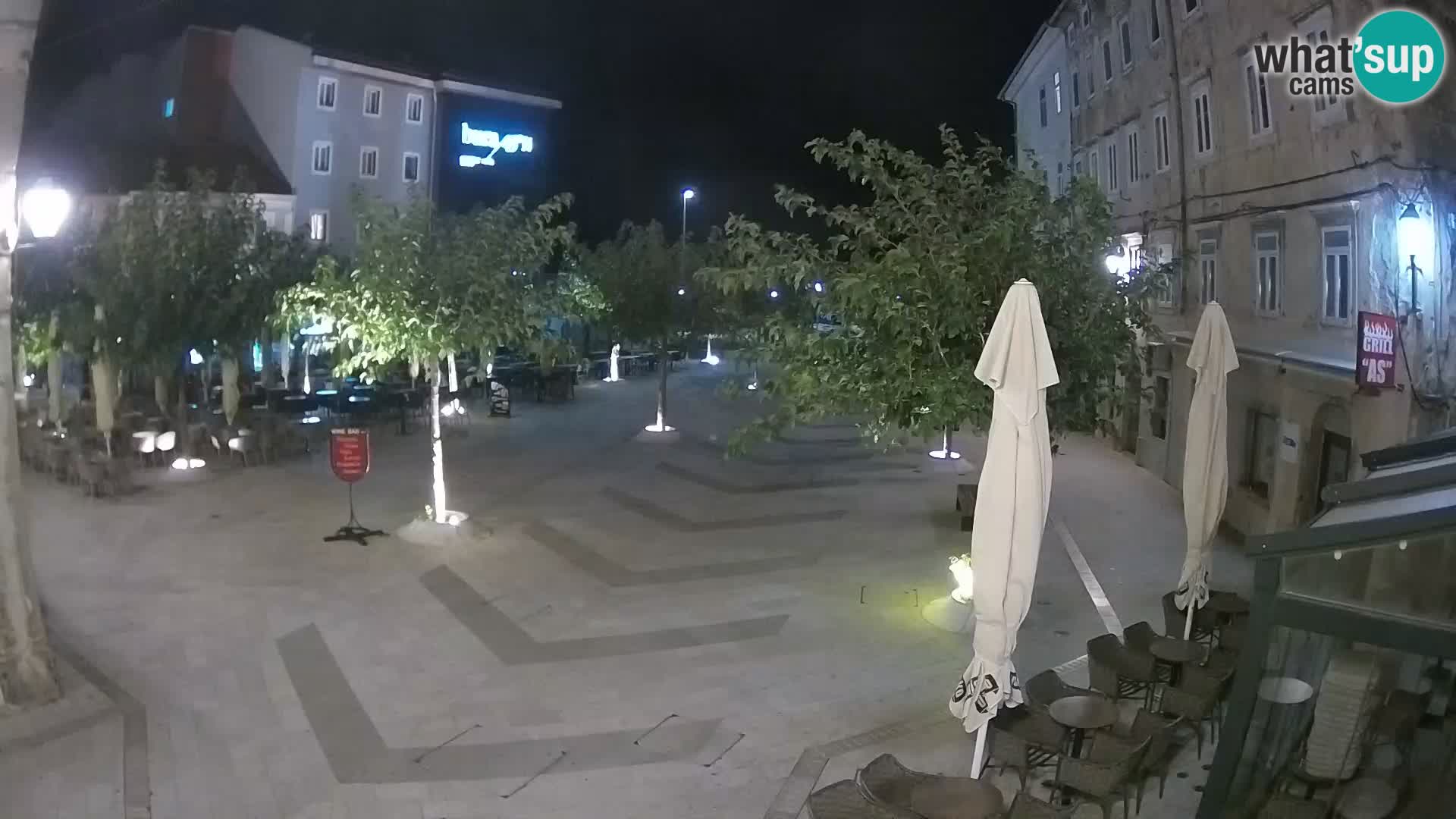 Centre de la ville de Senj – Place Pavlin – Live Cam Dalmatie