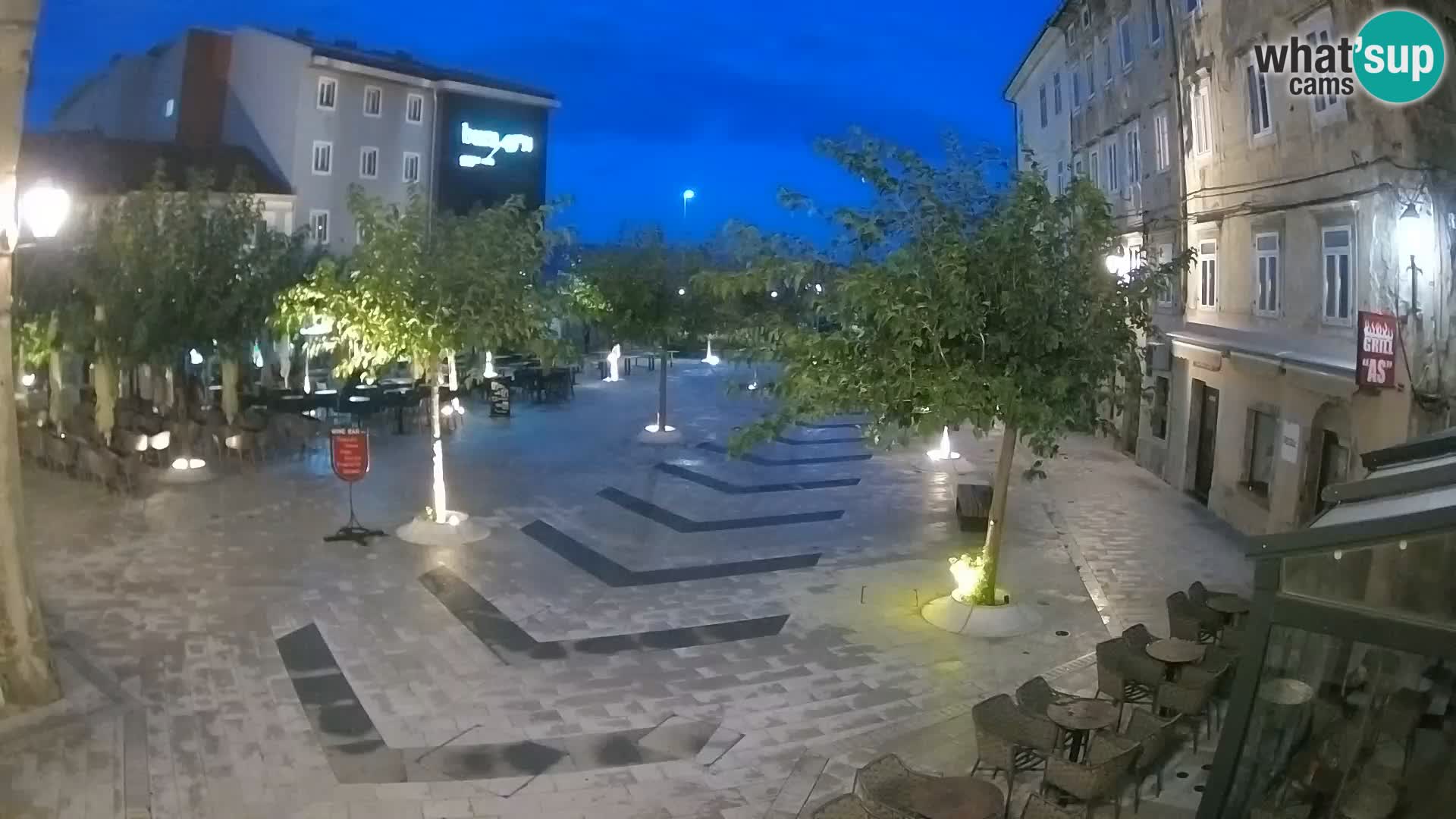 Centre de la ville de Senj – Place Pavlin – Live Cam Dalmatie