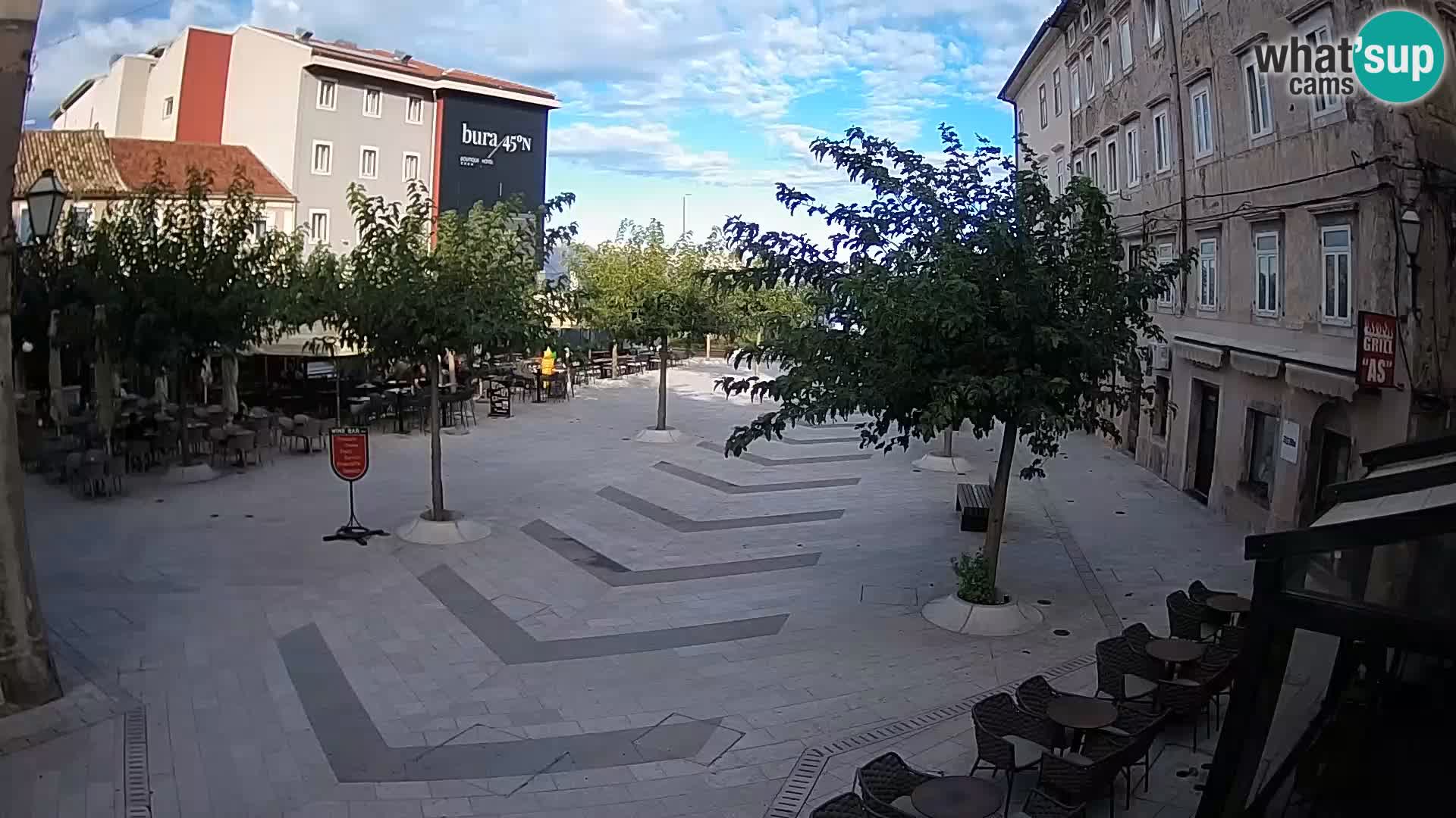 Center mesta Senj – Pavlinski trg – spletne kamere Dalmacija