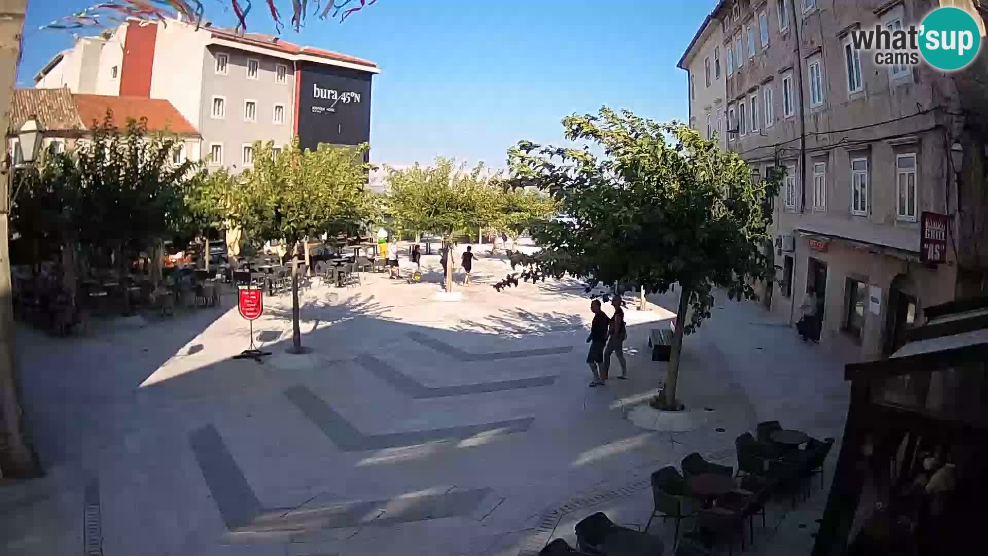 Centro della città di Senj – Piazza Pavlin – Live Cam Dalmazia