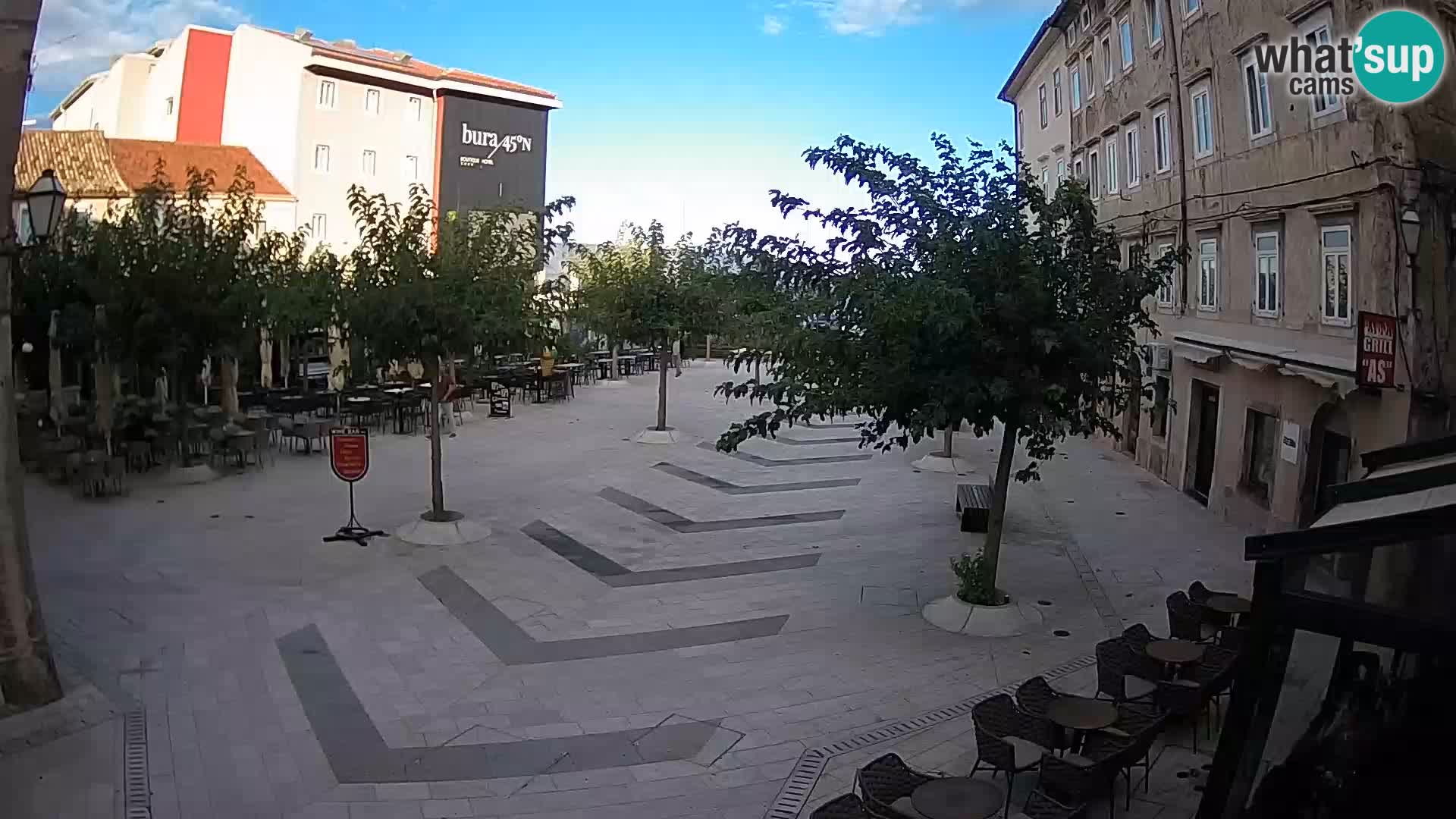 Center of Senj city – Pavlin square – Live Cam Dalmatia