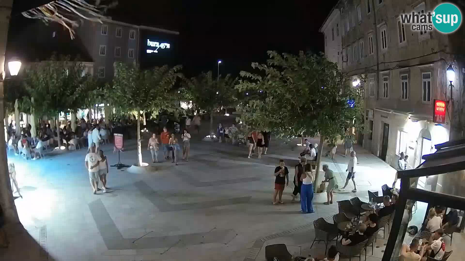 Zentrum der Stadt Senj – Pavlin platz – Live Cam Dalmatia