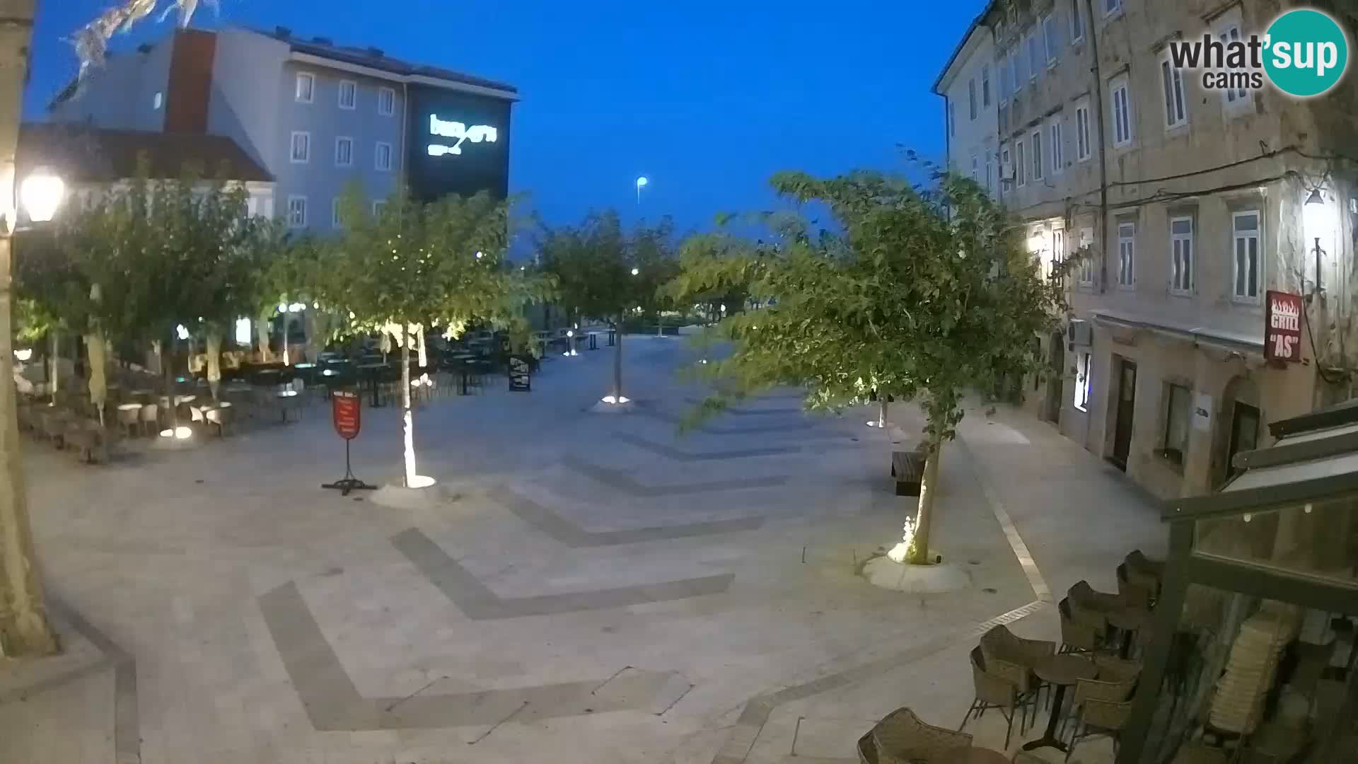 Centre de la ville de Senj – Place Pavlin – Live Cam Dalmatie