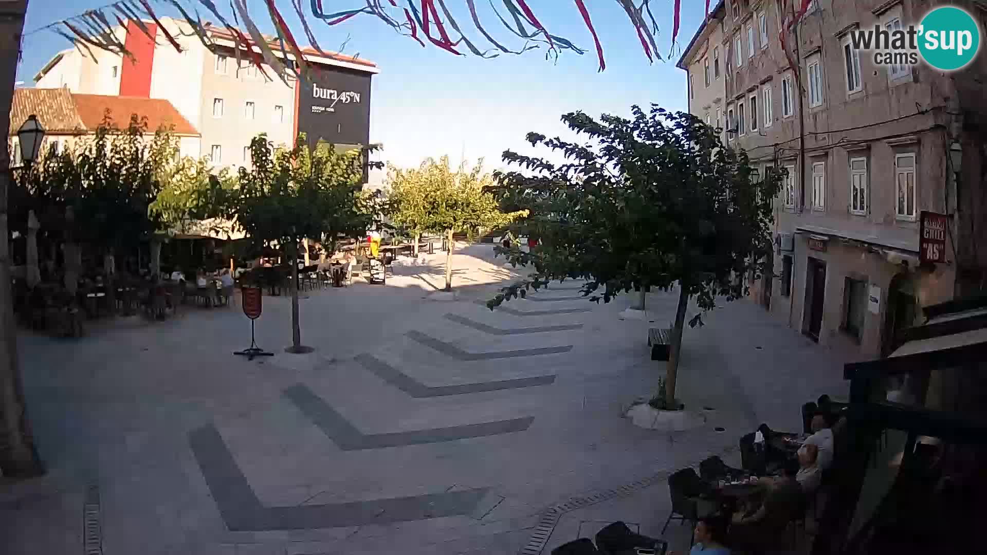 Centre de la ville de Senj – Place Pavlin – Live Cam Dalmatie