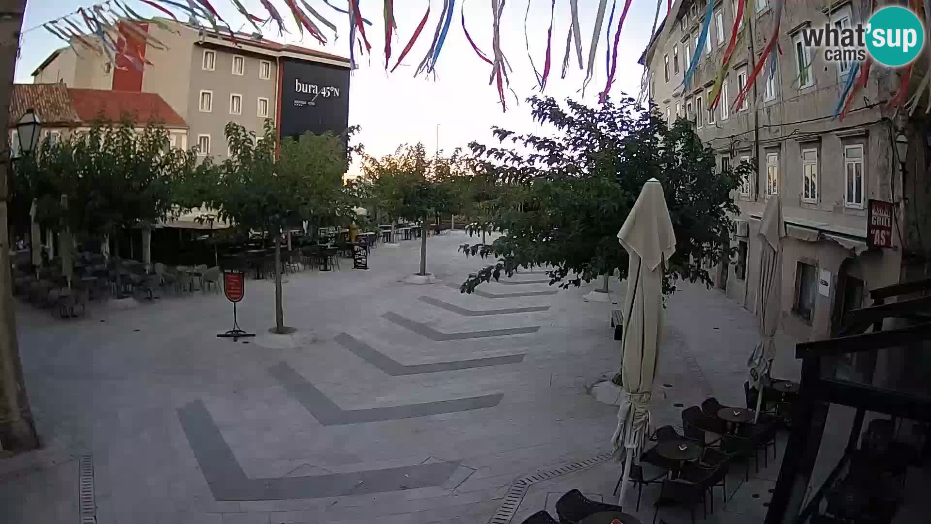 Center of Senj city – Pavlin square – Live Cam Dalmatia
