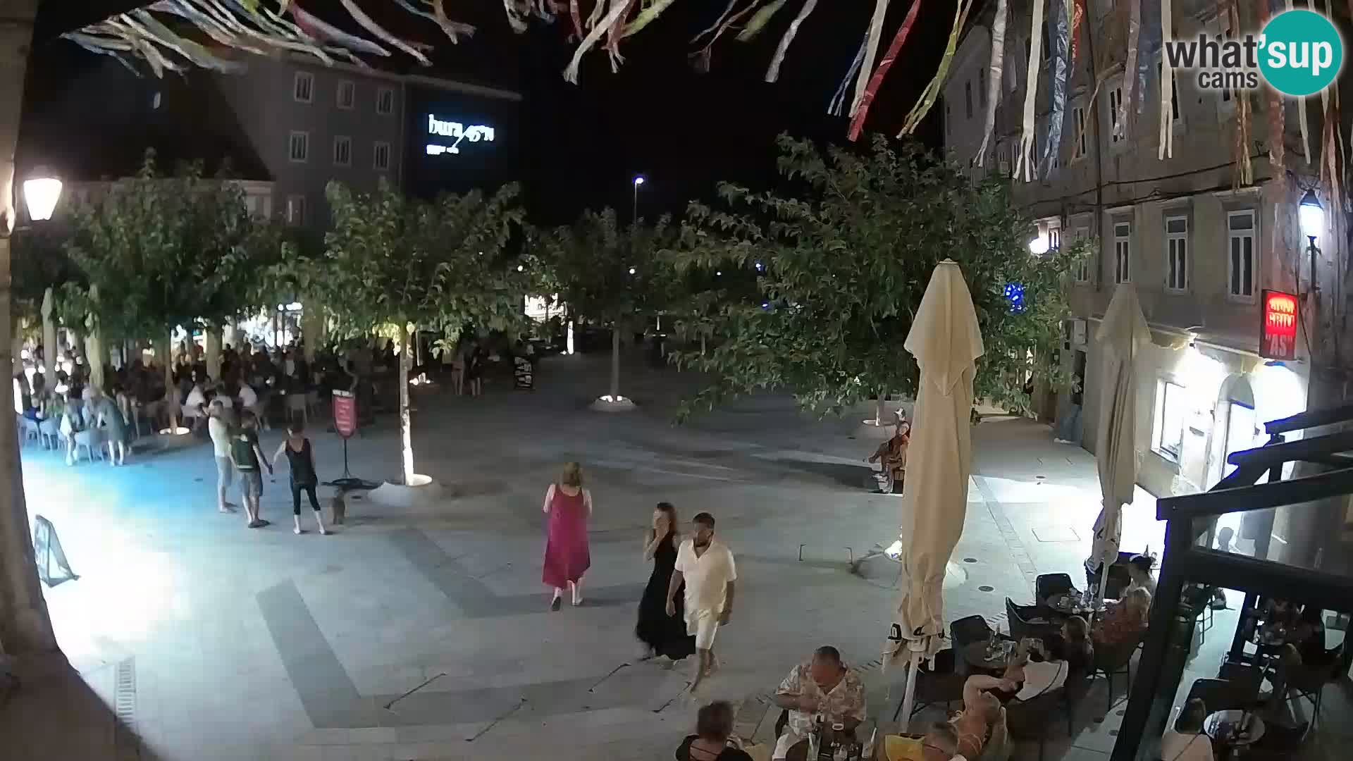 Centre de la ville de Senj – Place Pavlin – Live Cam Dalmatie