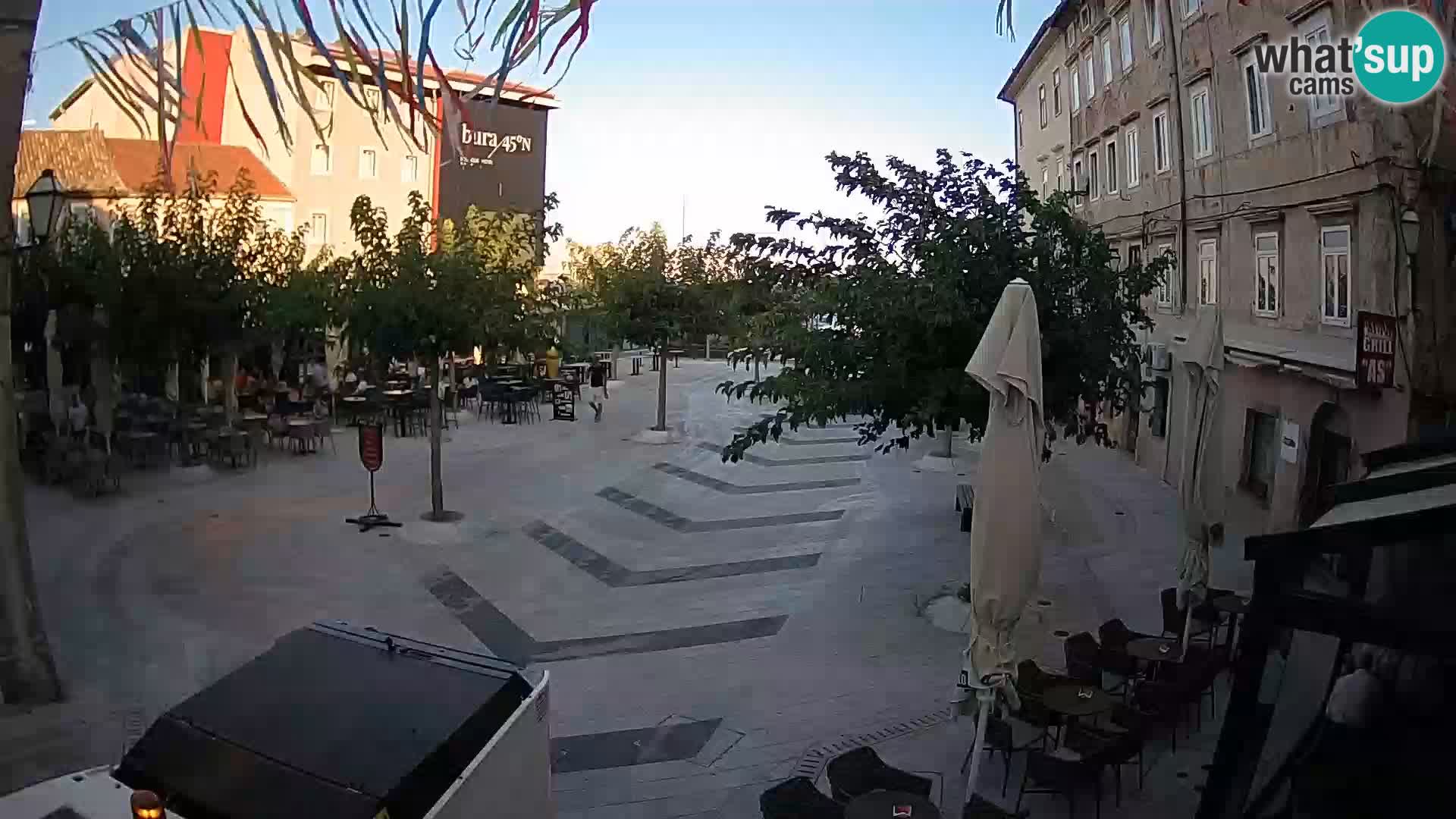 Centre de la ville de Senj – Place Pavlin – Live Cam Dalmatie