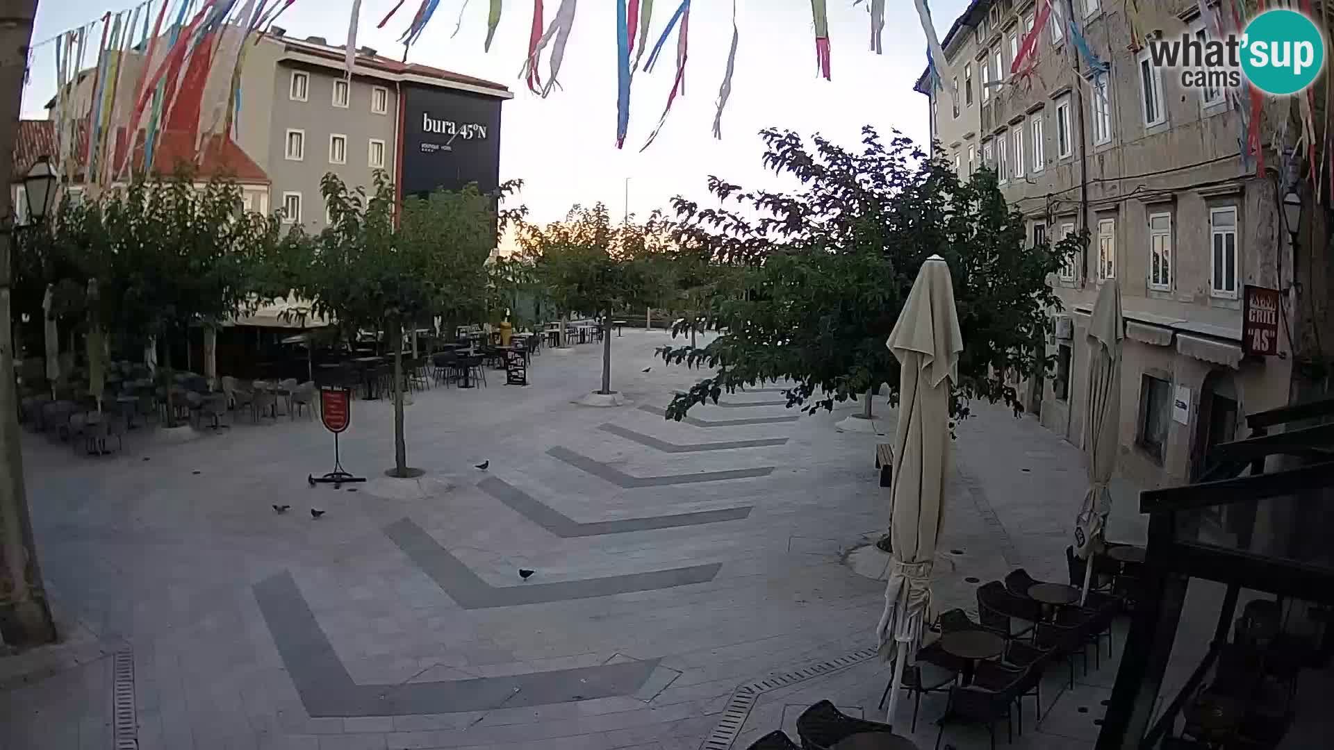 Center of Senj city – Pavlin square – Live Cam Dalmatia
